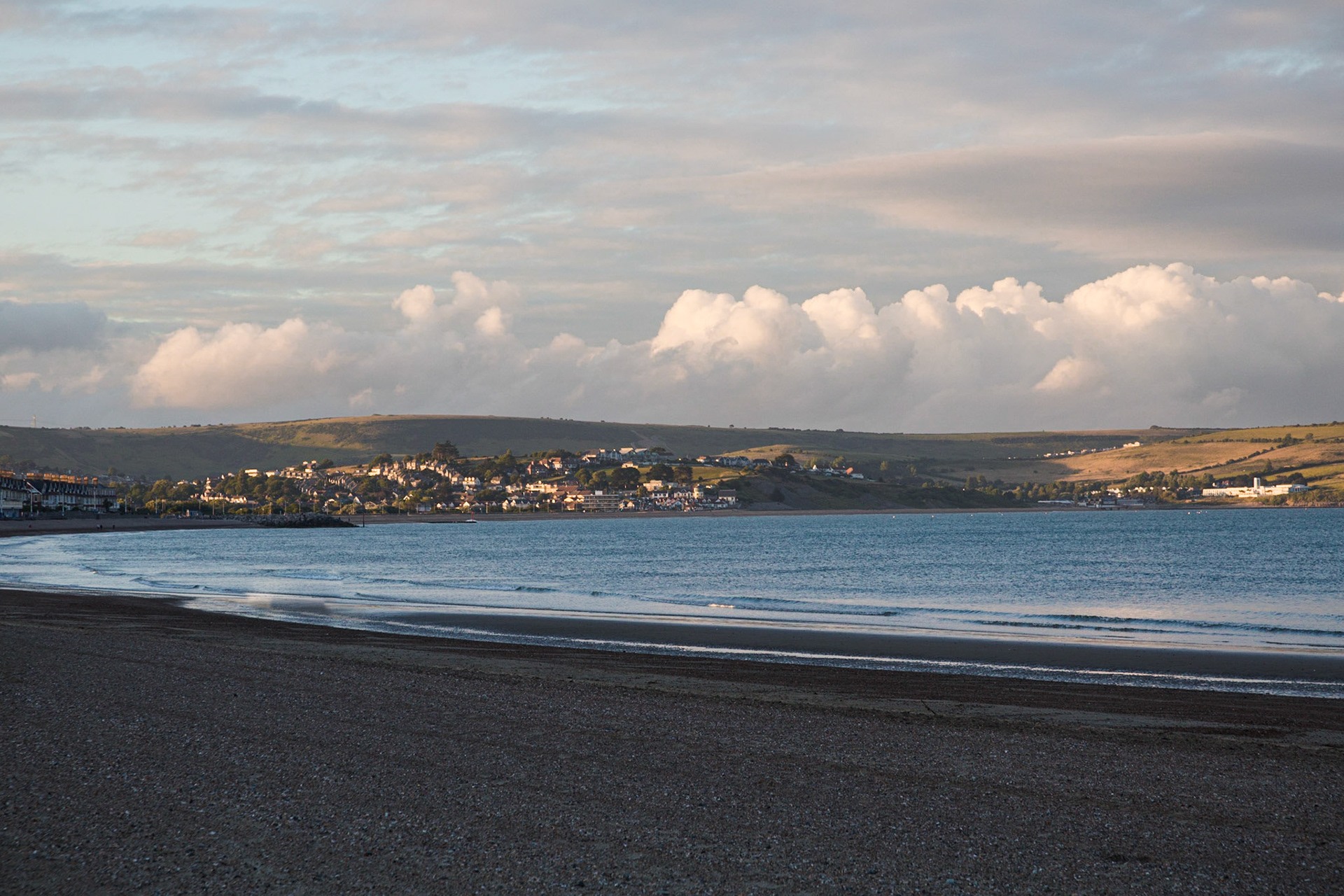 Weymouths iconic seafront in Summer on a beautiful summers evening