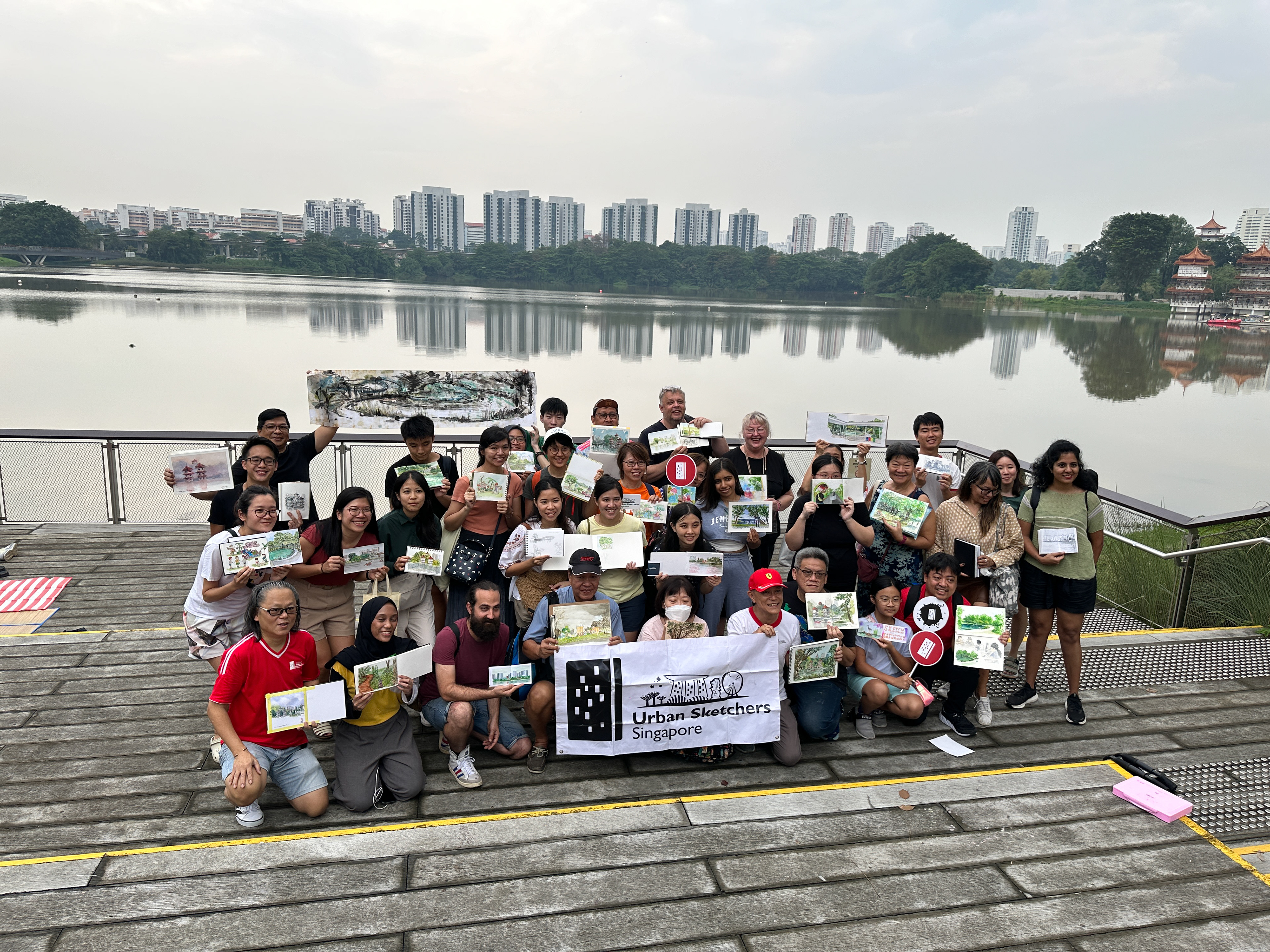 Urban Sketching with USk Singapore 2023.