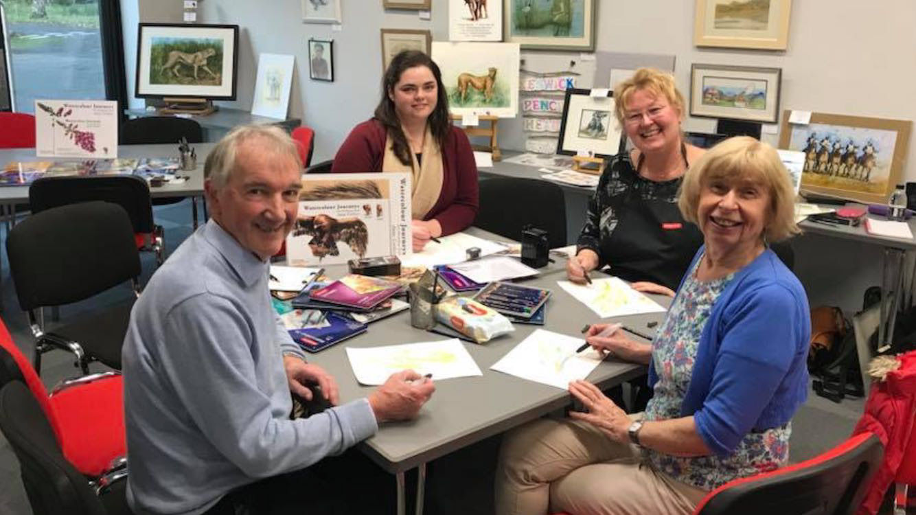 Teaching at Derwent Pencil Museum. 2017.