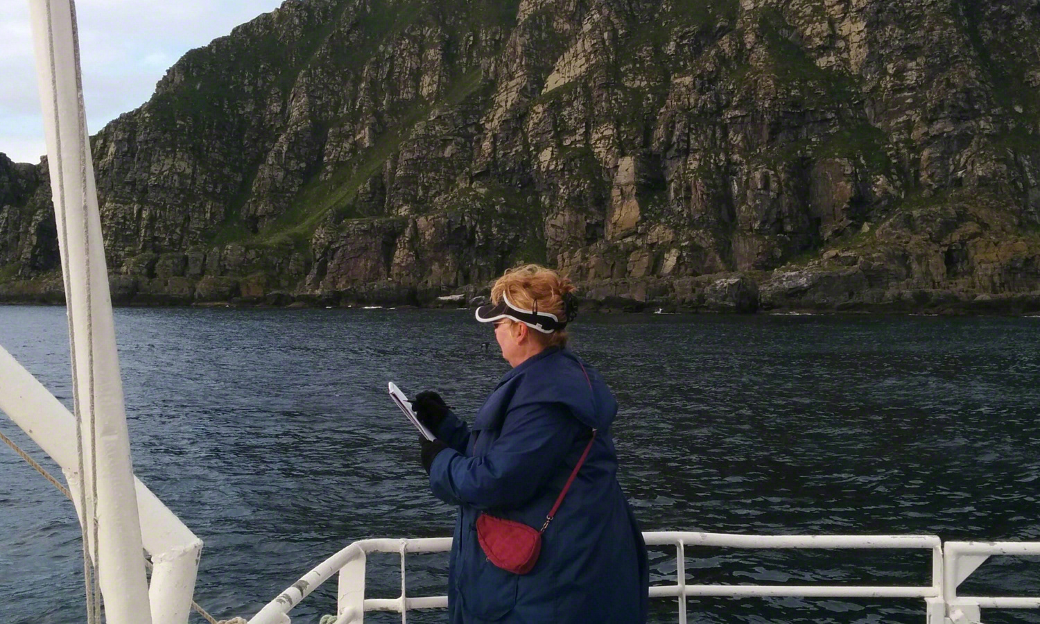 Sketching at Gjesvaerstappen Nature Reserve, Norway.