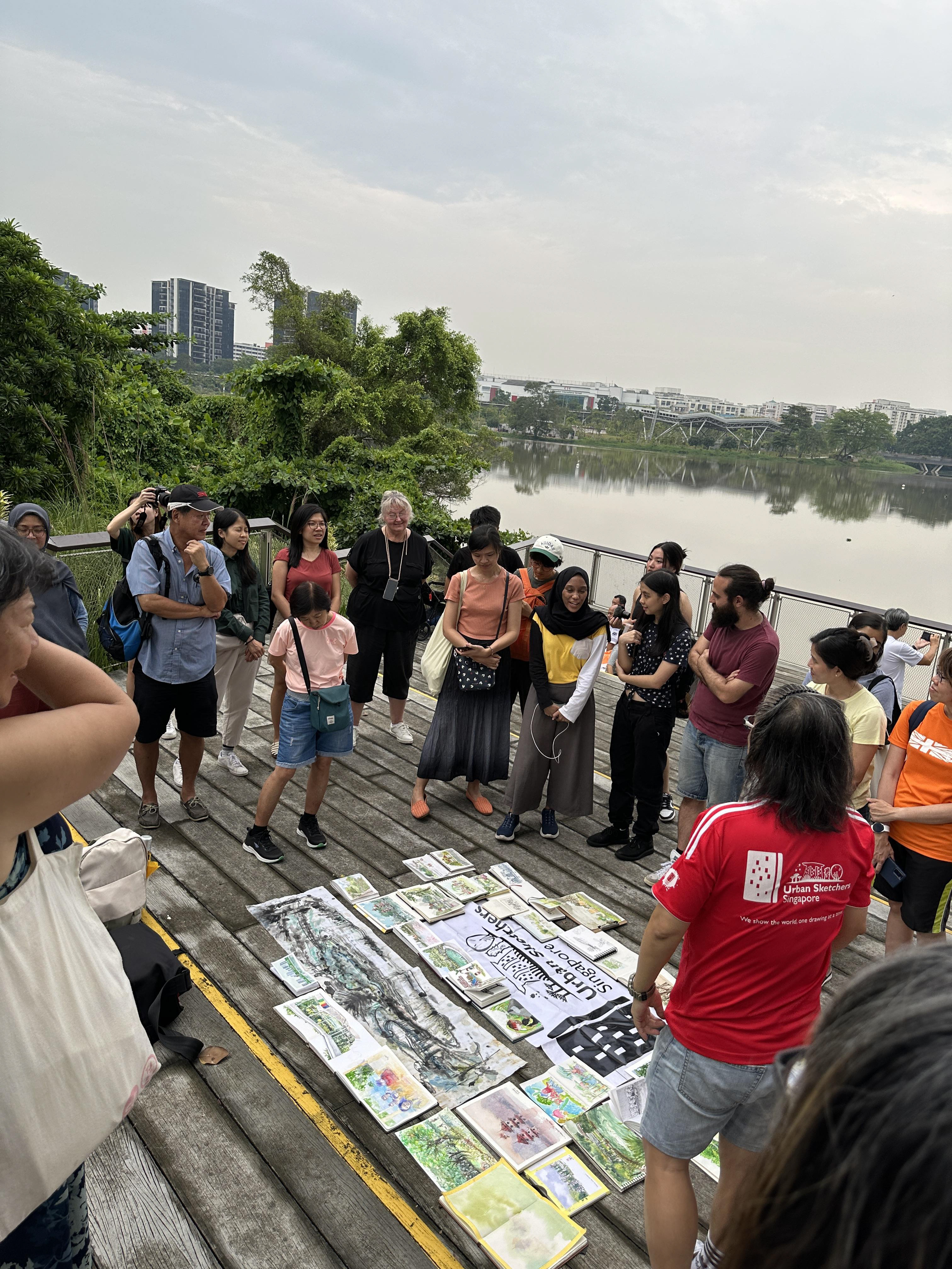 Urban Sketching with USk Singapore 2023.