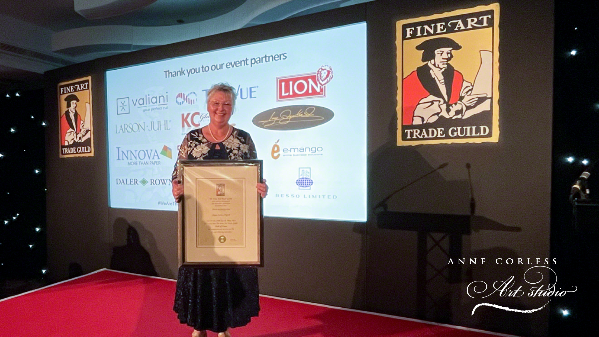 Anne Corless was honoured to be inducted into the Guild's Hall of Fame in May 2022.