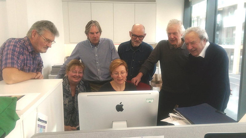 Fine Art Committee judging 2016 entries. The Guild, London.