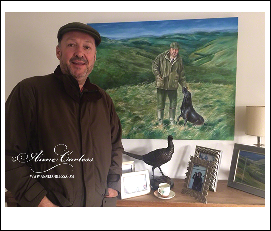 Portrait of David. Oil painting on canvas.