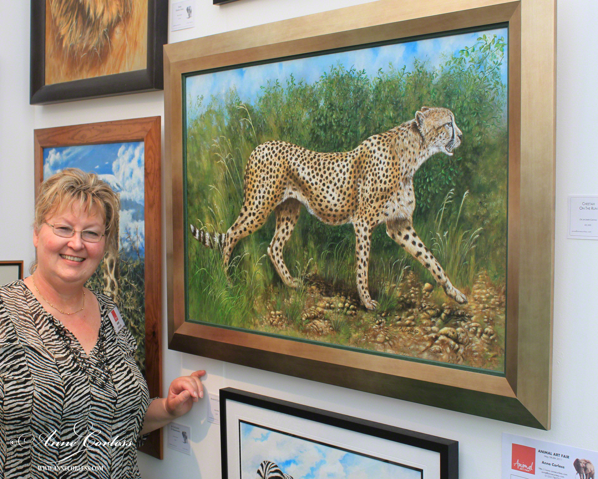 Exhibiting at the Animal Art Fair, Fulham Palace, London.