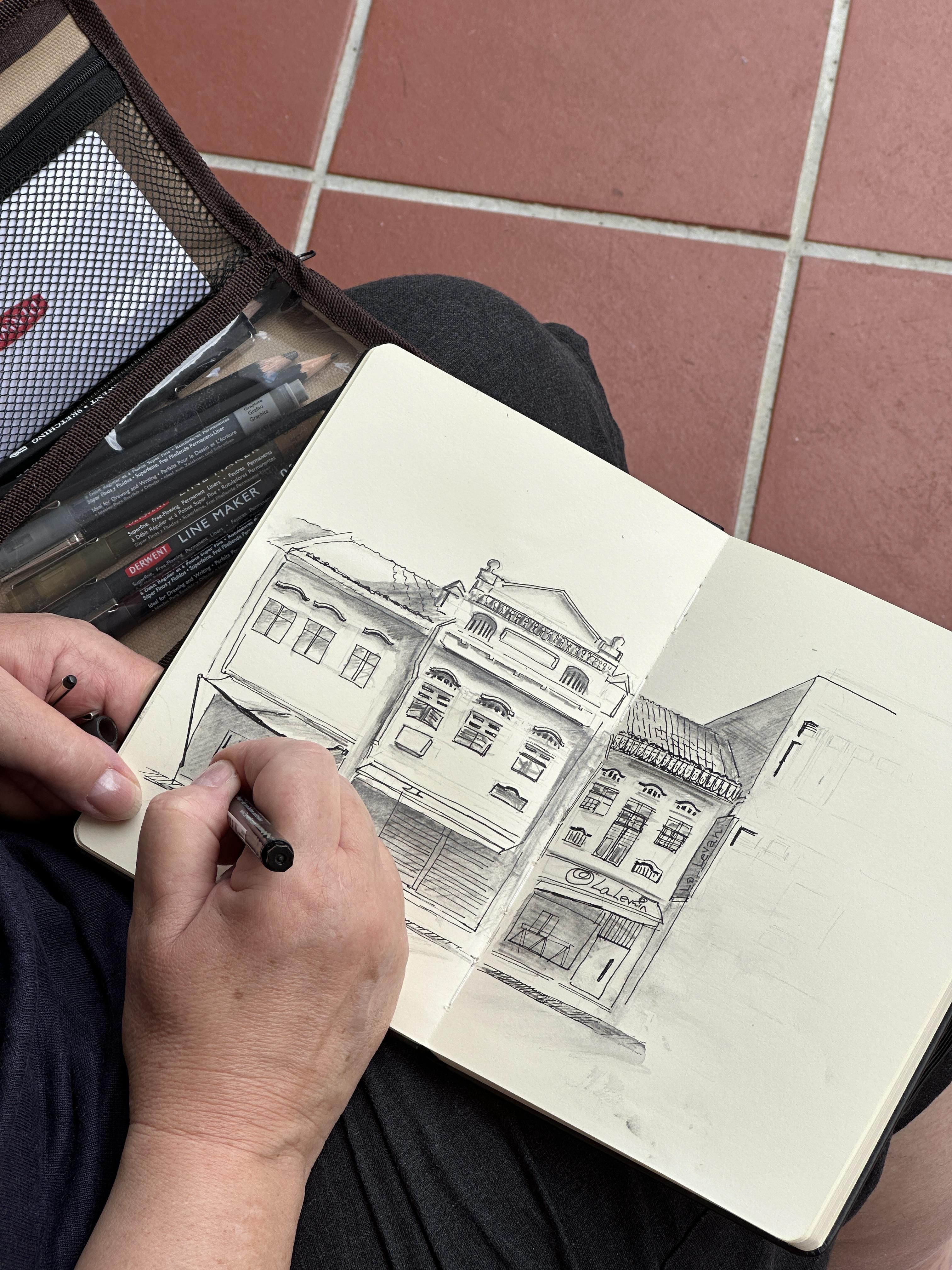 Urban Sketching with USk Singapore 2022.