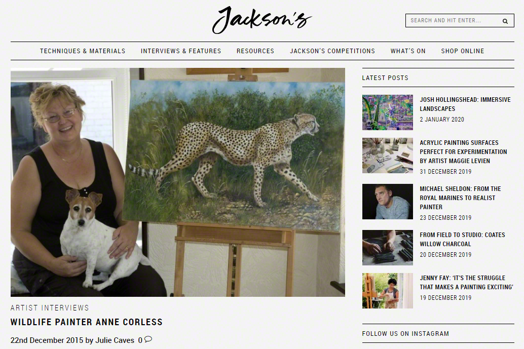 Interview by Jackson's Art Supplies. 2015.