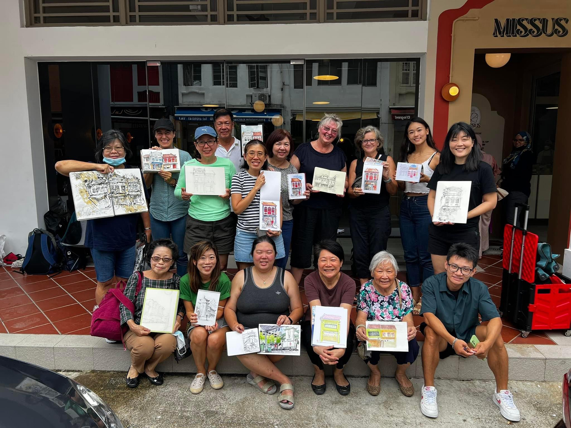 Urban Sketching with USk Singapore 2022.