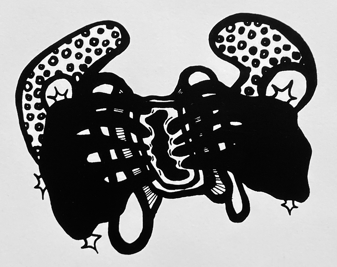 doomed // screenprint on fine art paper // 2024