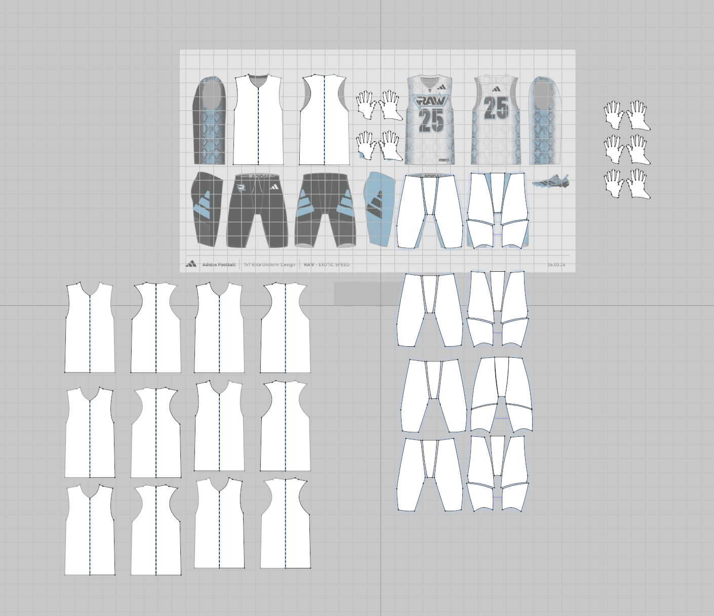 ASSETS CREATED FROM REAL ADIDAS CUTS