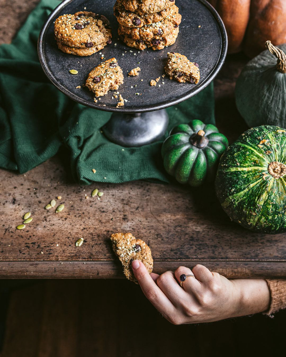 Shooting cookies rustiques