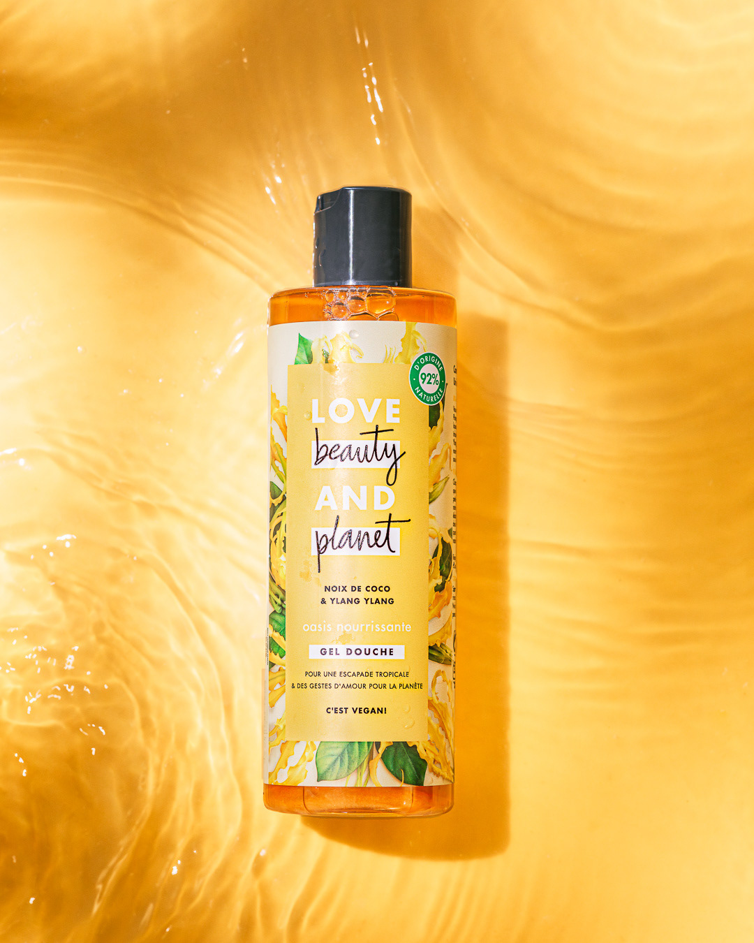 Projet personnel pour Love Beauty & Planet - Photographie shampoing