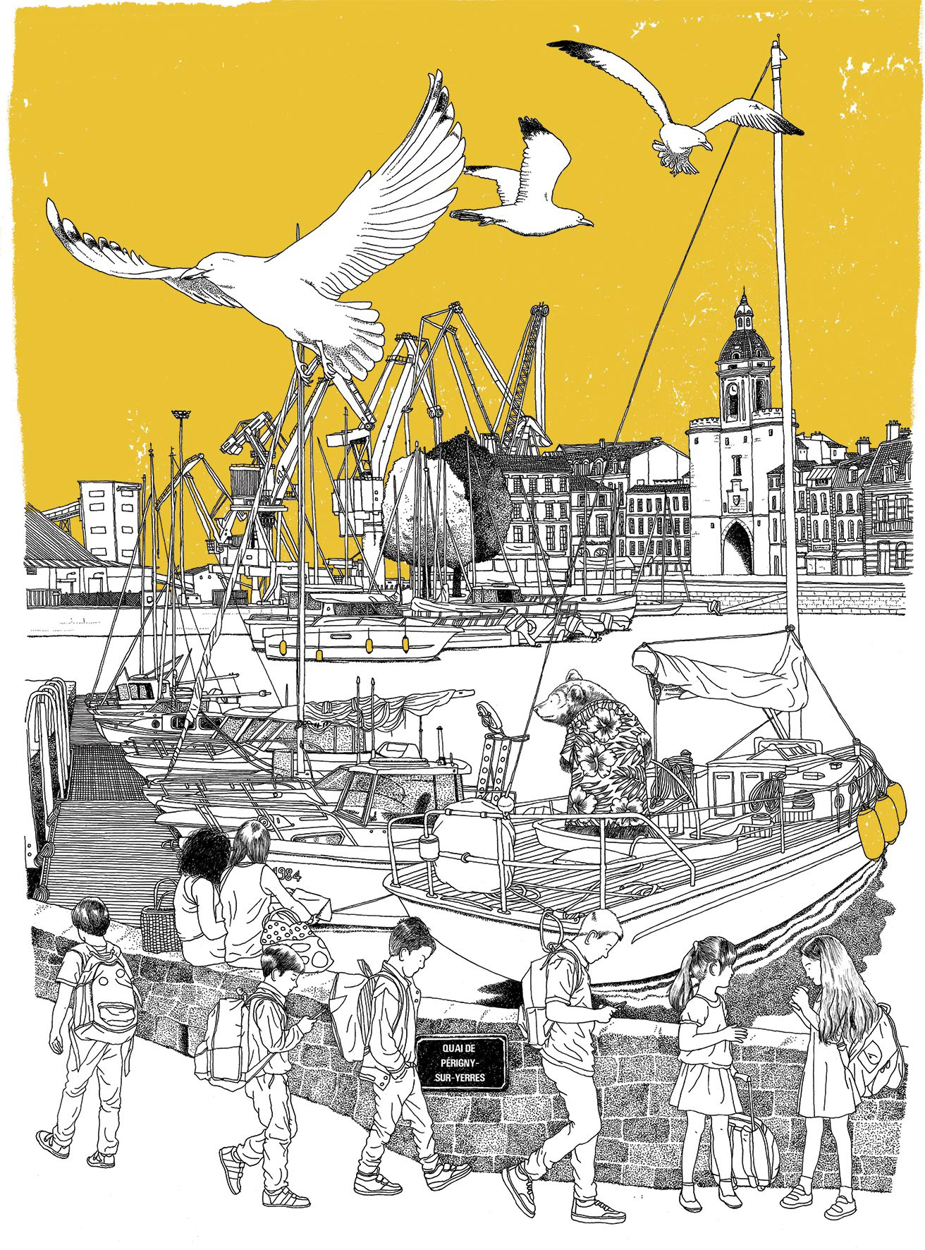 Macadam |  L'horloge du port | 2020