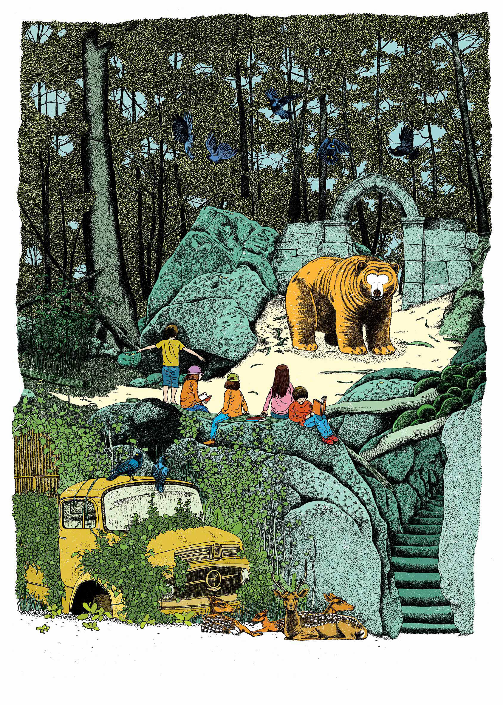 Affiche pour les 30 ans des éditions de l'atelier du poisson soluble | 2019 