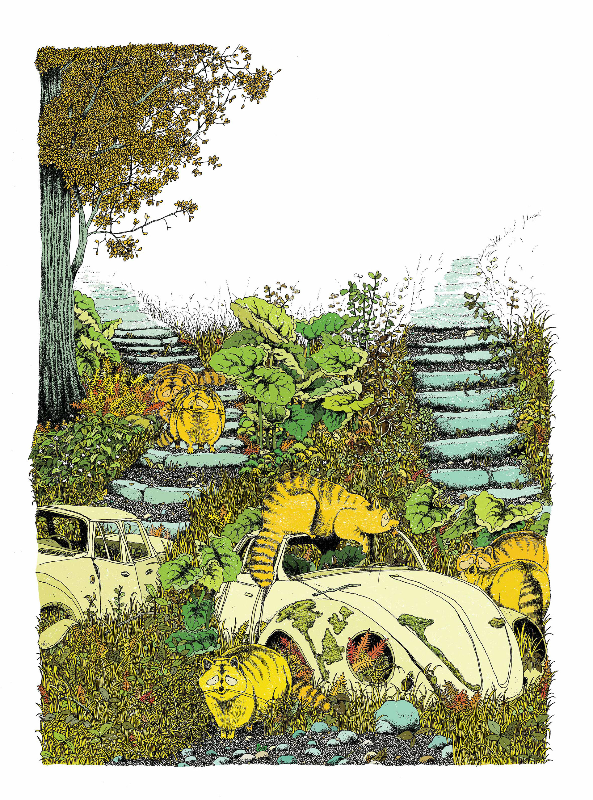 Affiche pour le centre de l'album et de l'illustration André François | 2020