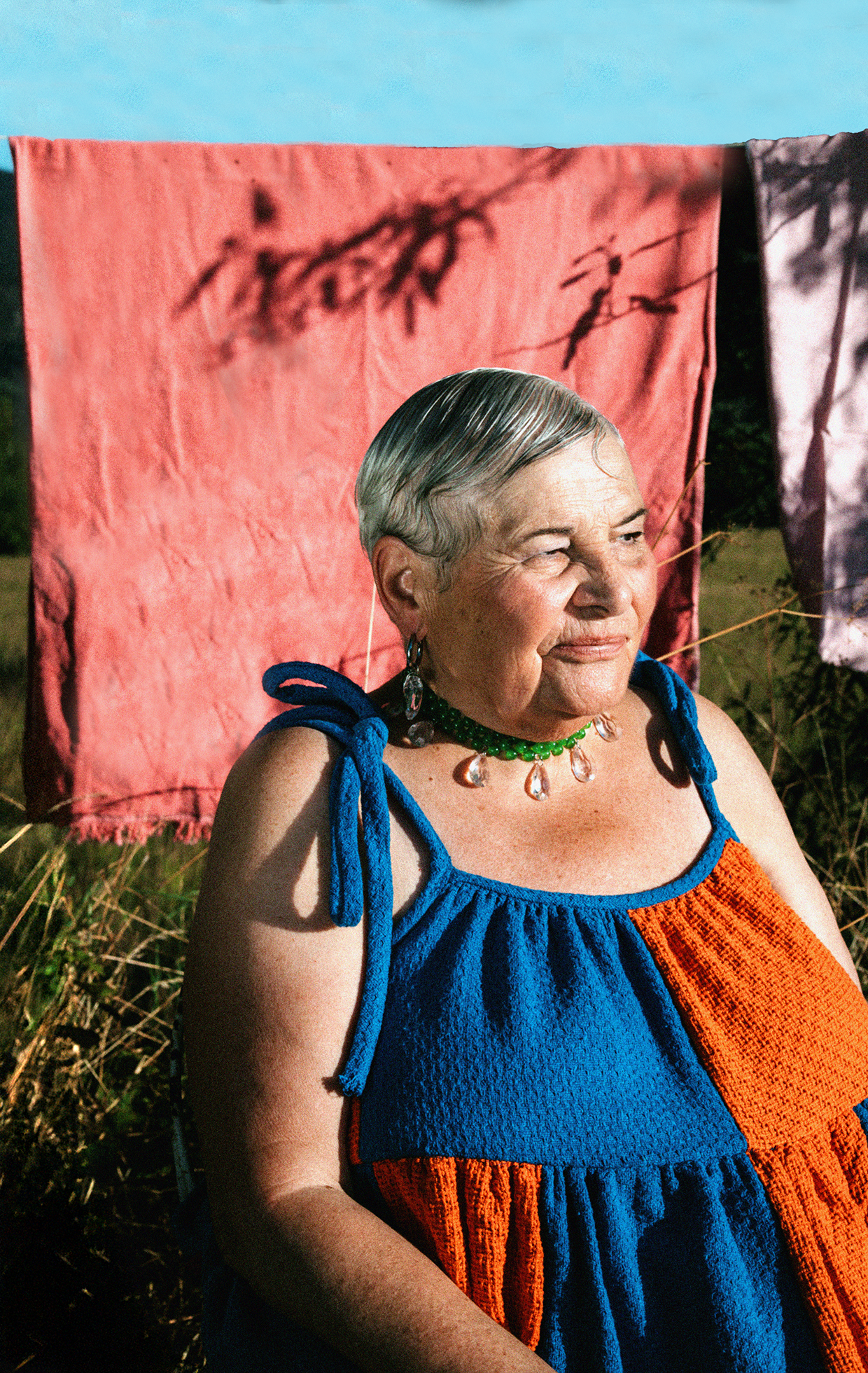 Shooting avec ma voisine de 75 ans pour la marque Memento et Miranda banana