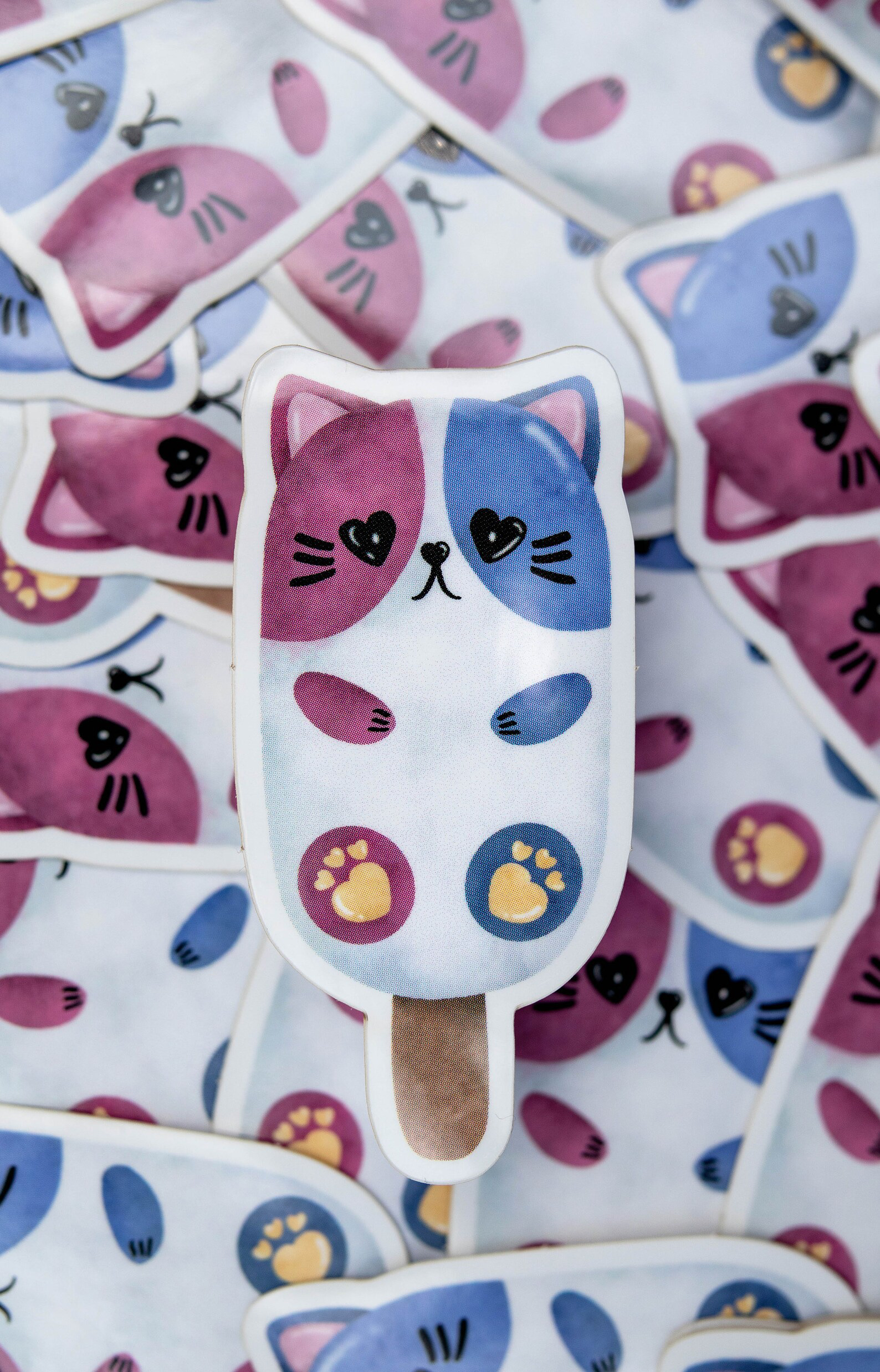 Stickers Kitty Cream