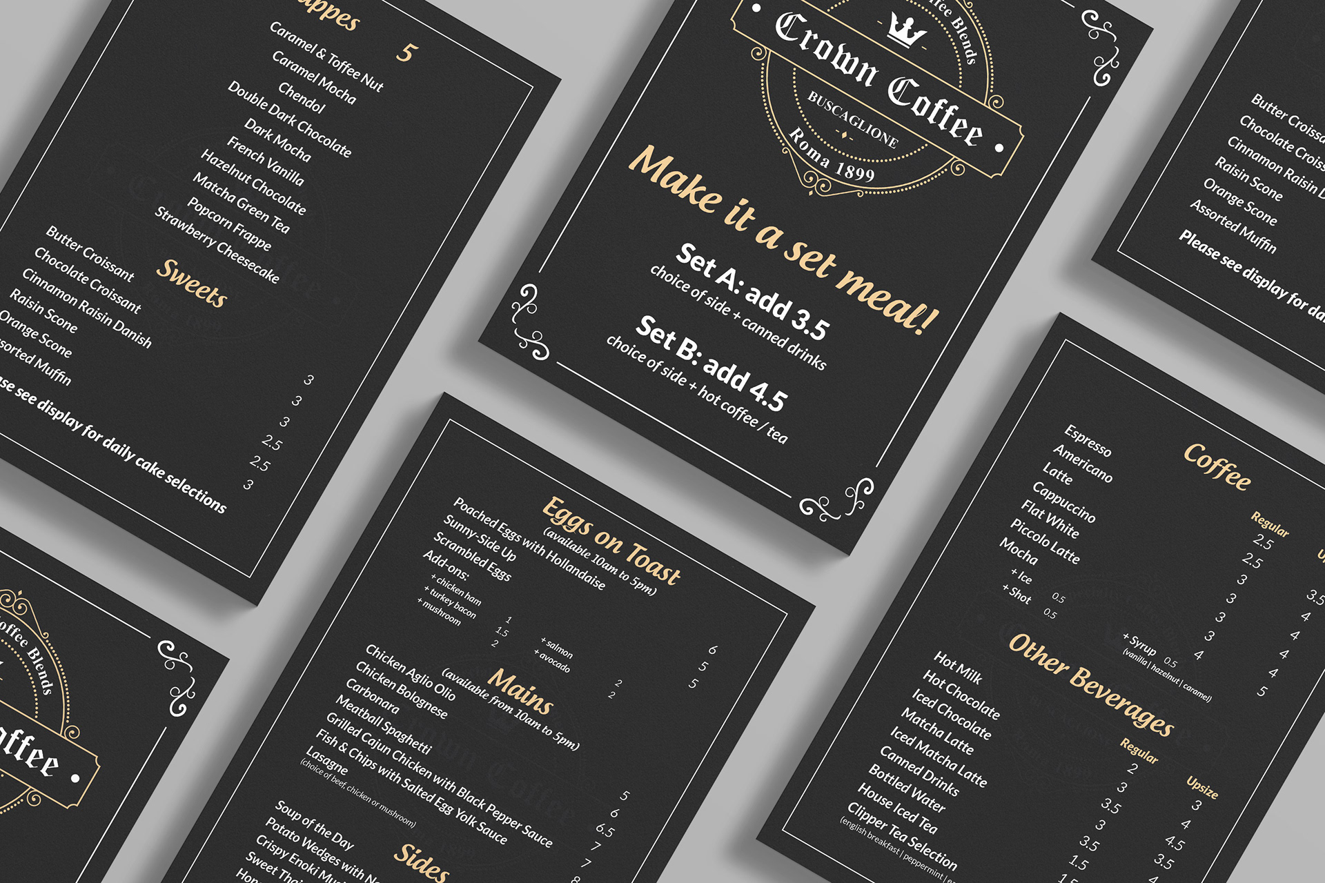 Coffee Menu