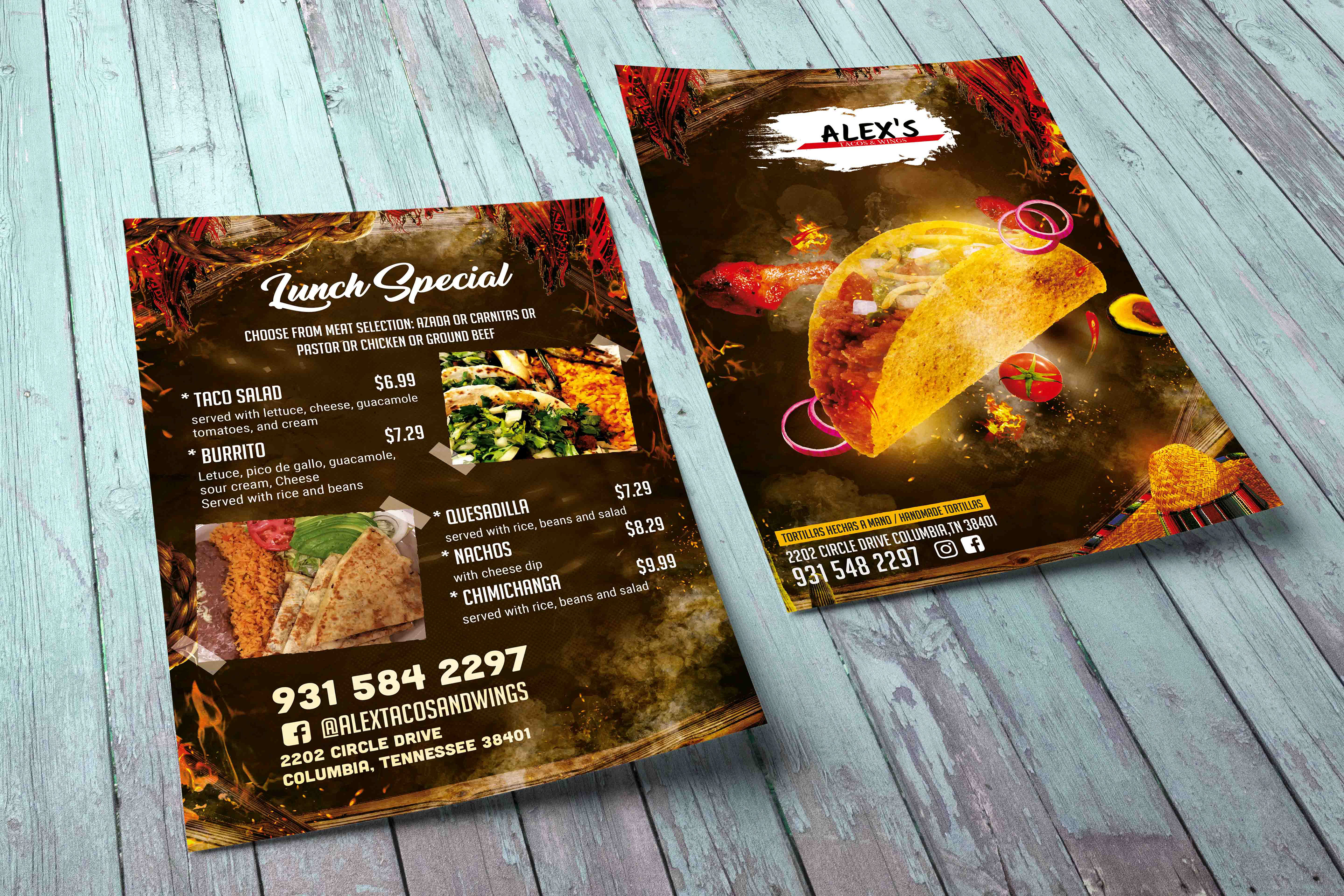 Taco Menu & Flyer 3