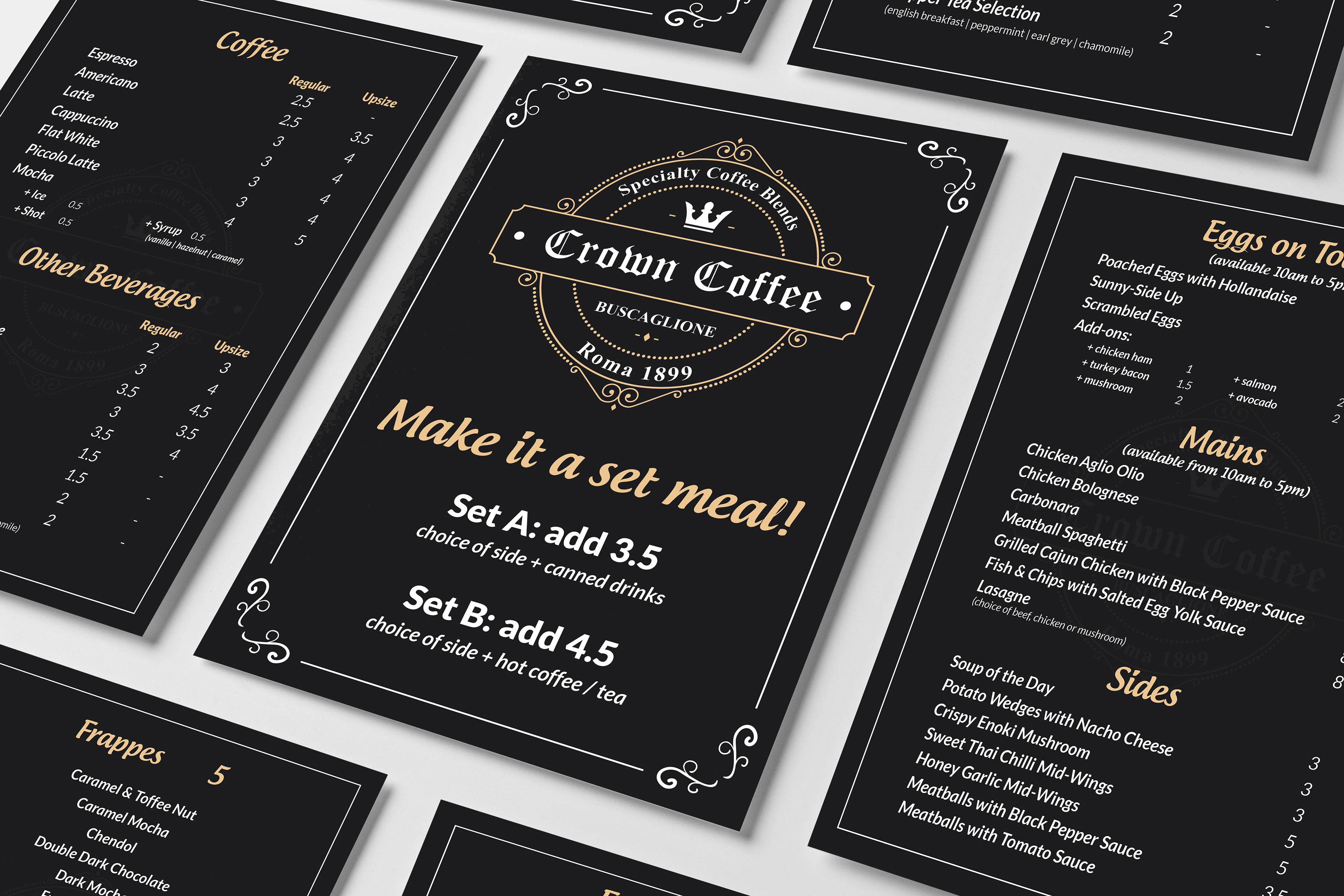 Coffee Menu