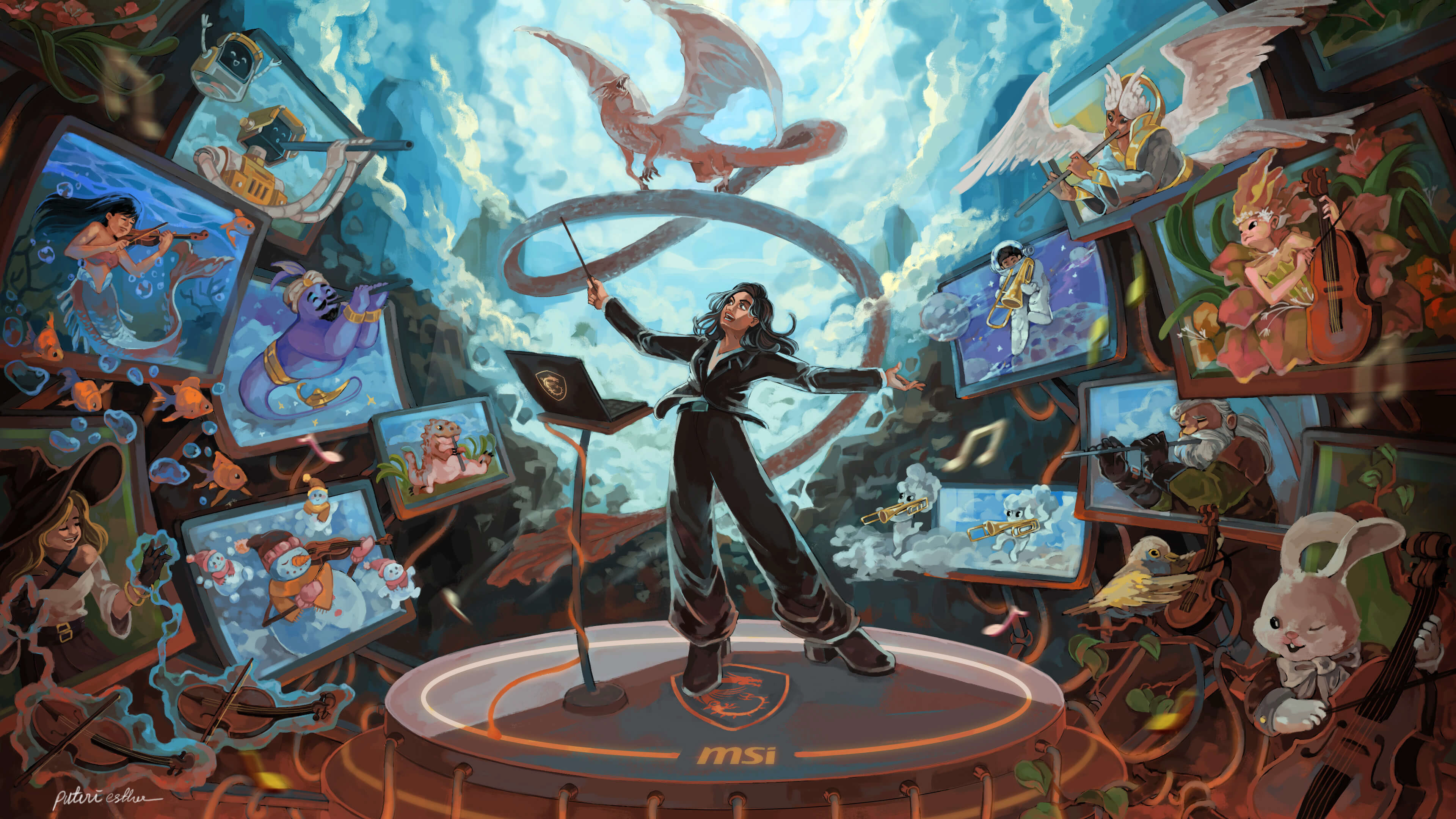 The Song of My Creation - Won Best Concept MSI Creator Awards 2023