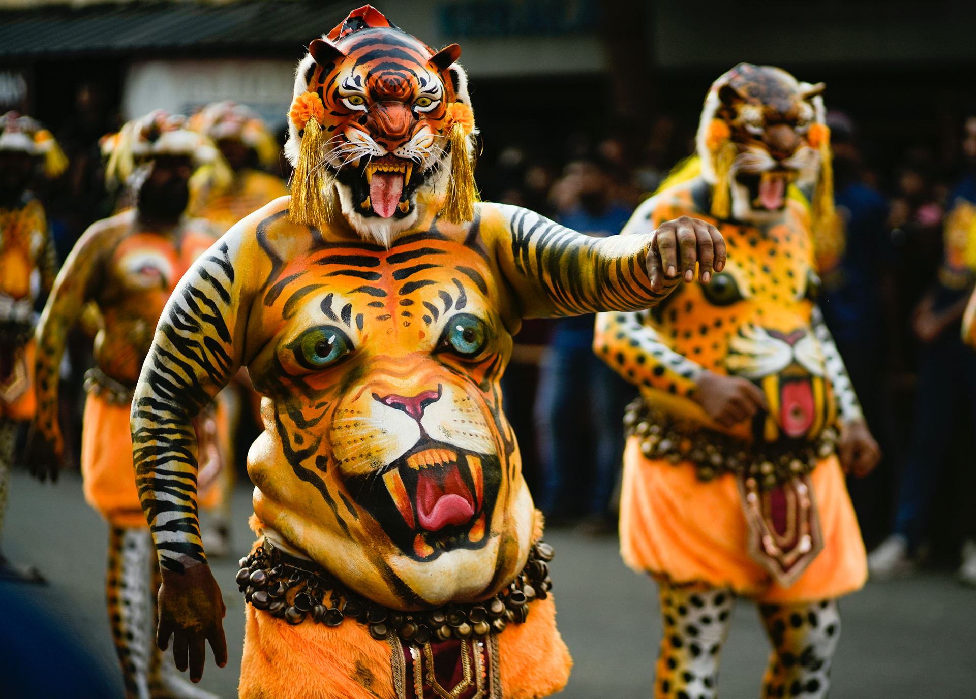Kerala's traditional folk dance 'pulikali'