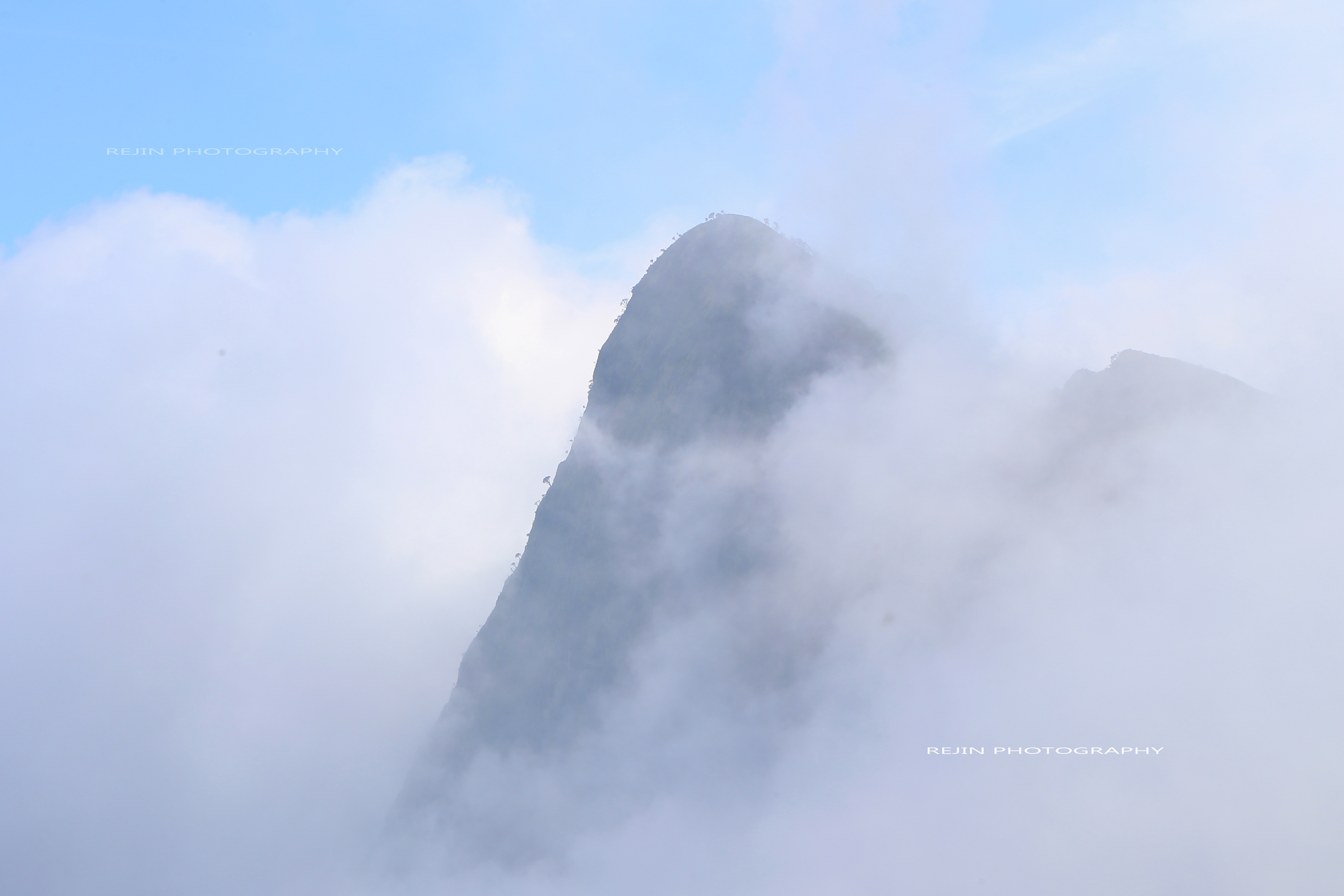 Misty morning mountains