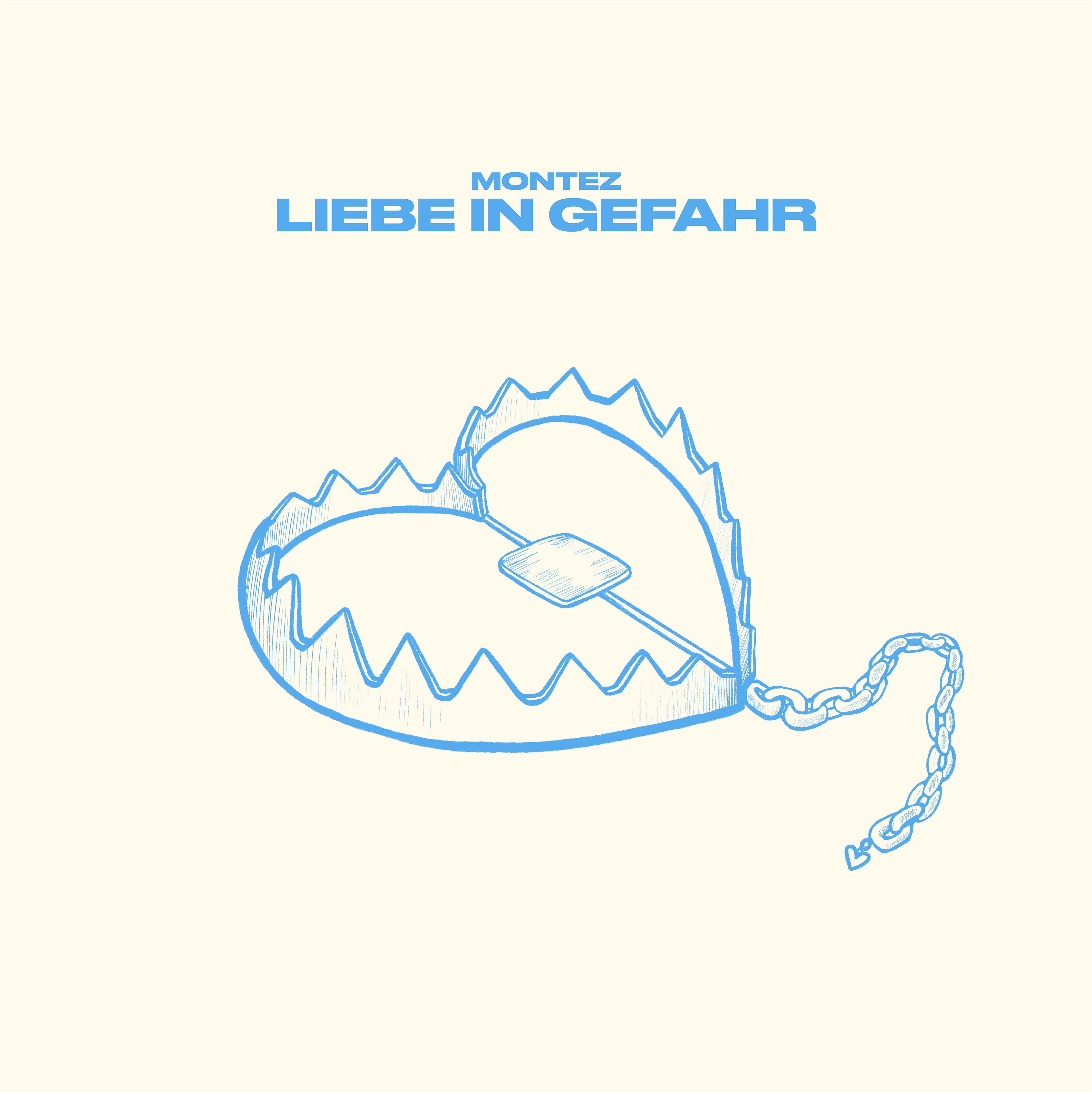 MONTEZ - "LIEBE IN GEFAHR" Albumcover Artwork Sketch