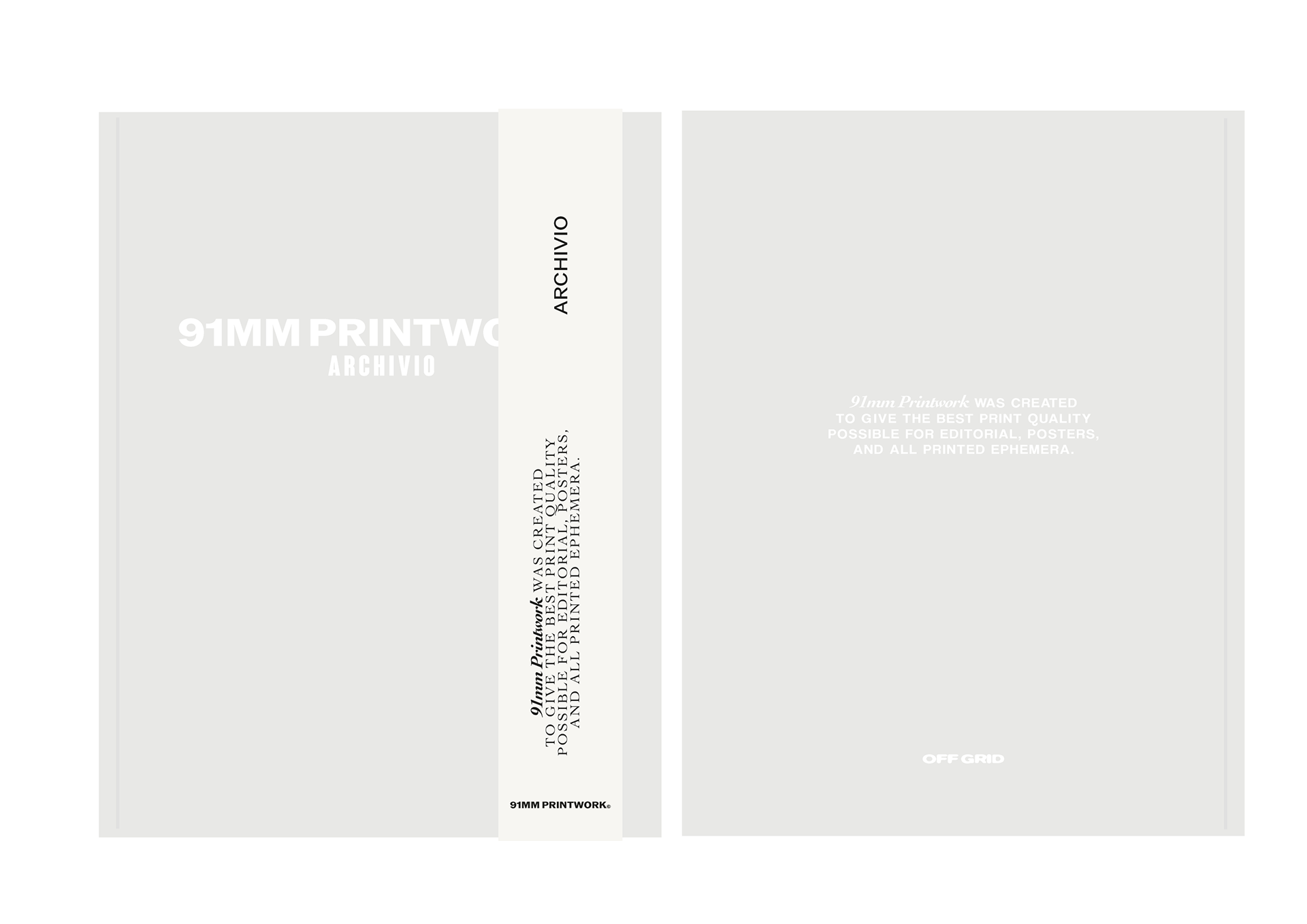 91MM Archivio Book Design