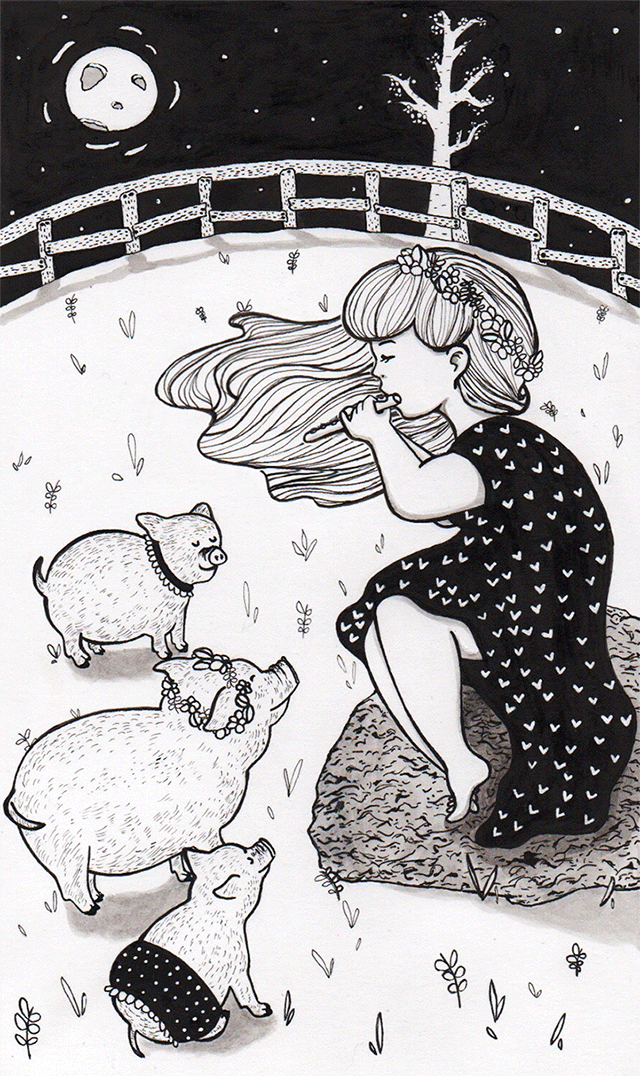 Lady of Bute - Animated Illustration Gif