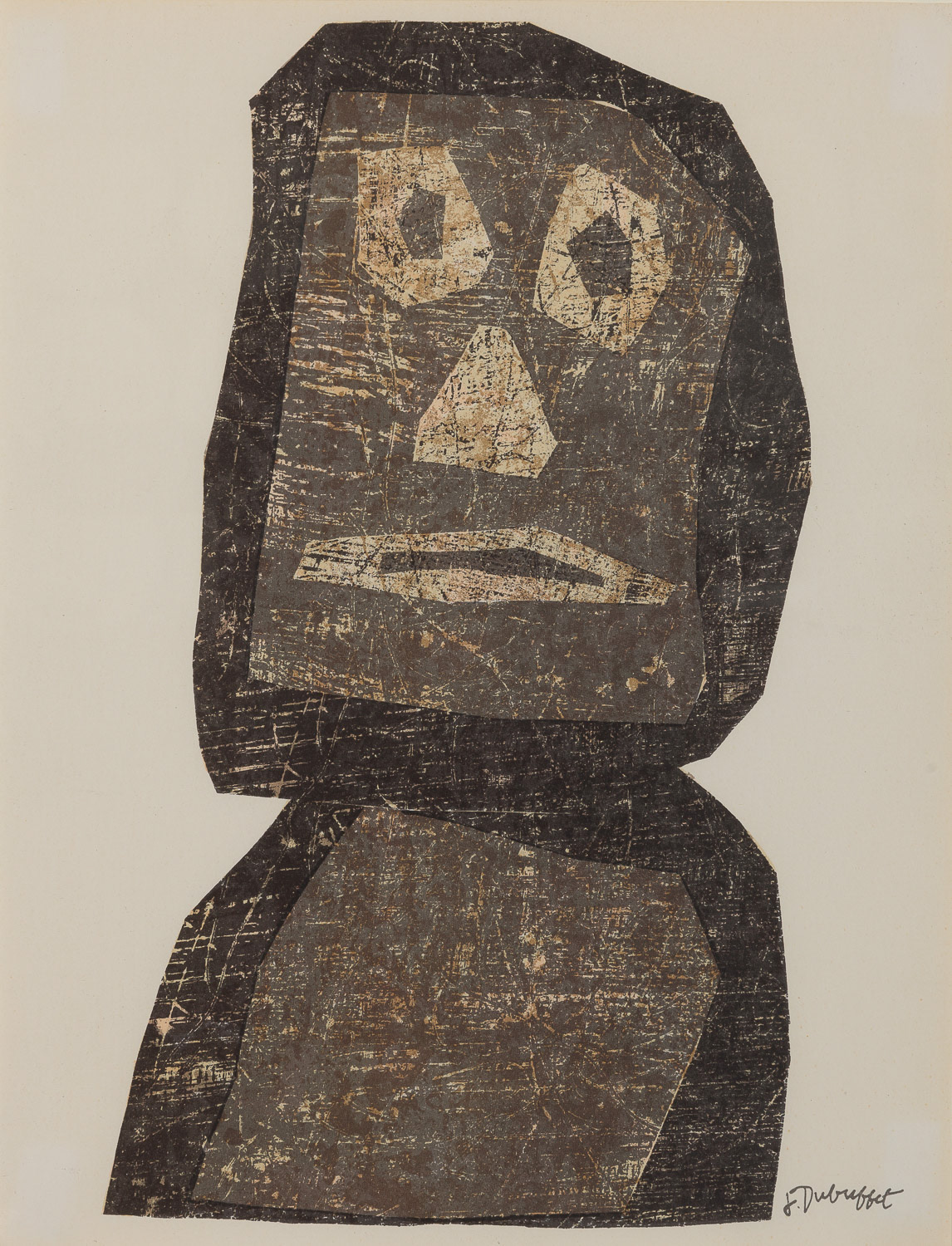 Print by Jean Dubuffet