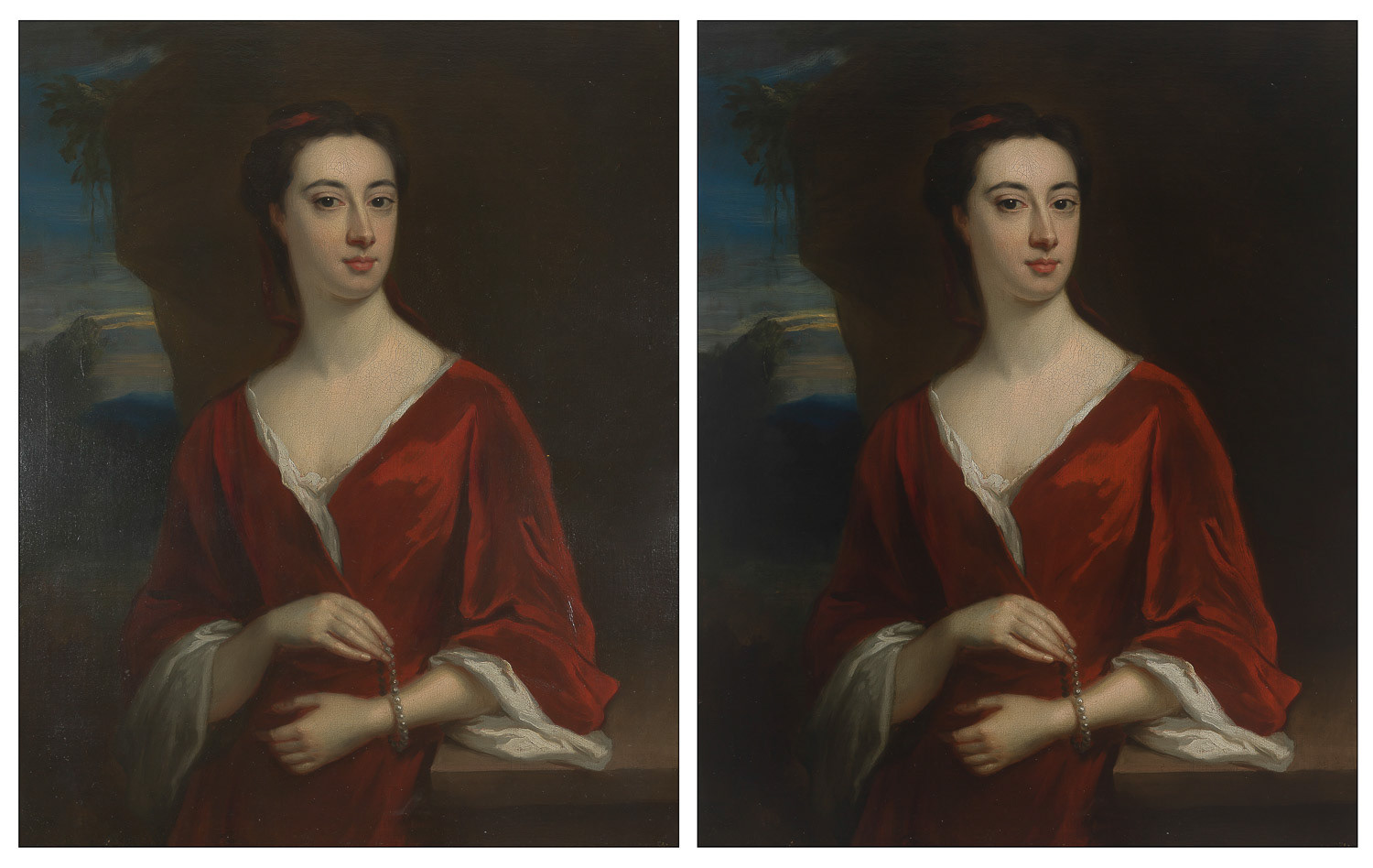 Cross polarisation (right) eradicates stray reflections and removes any flare when copying 2D artworks