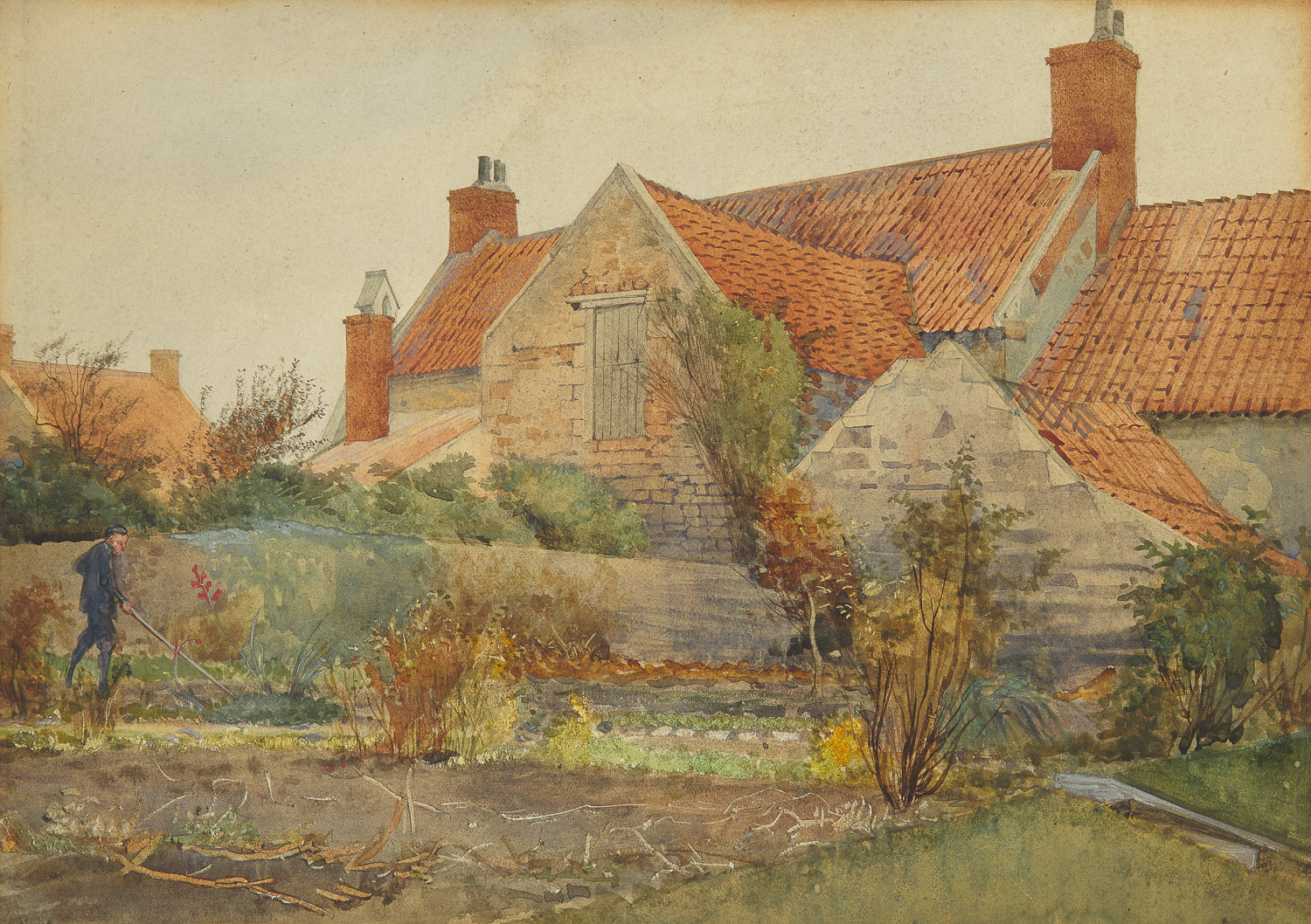 Watercolour by George Howard, ninth Earl of Carlisle