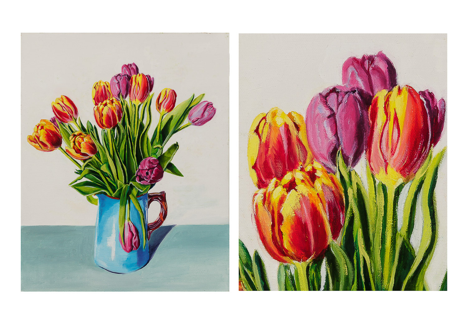 Painting by Deborah Pearce with detail
