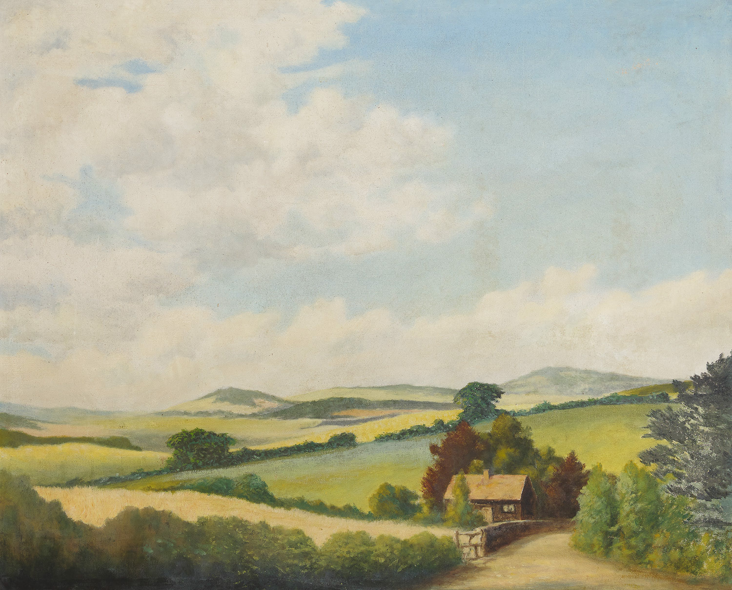 Oil on canvas landscape