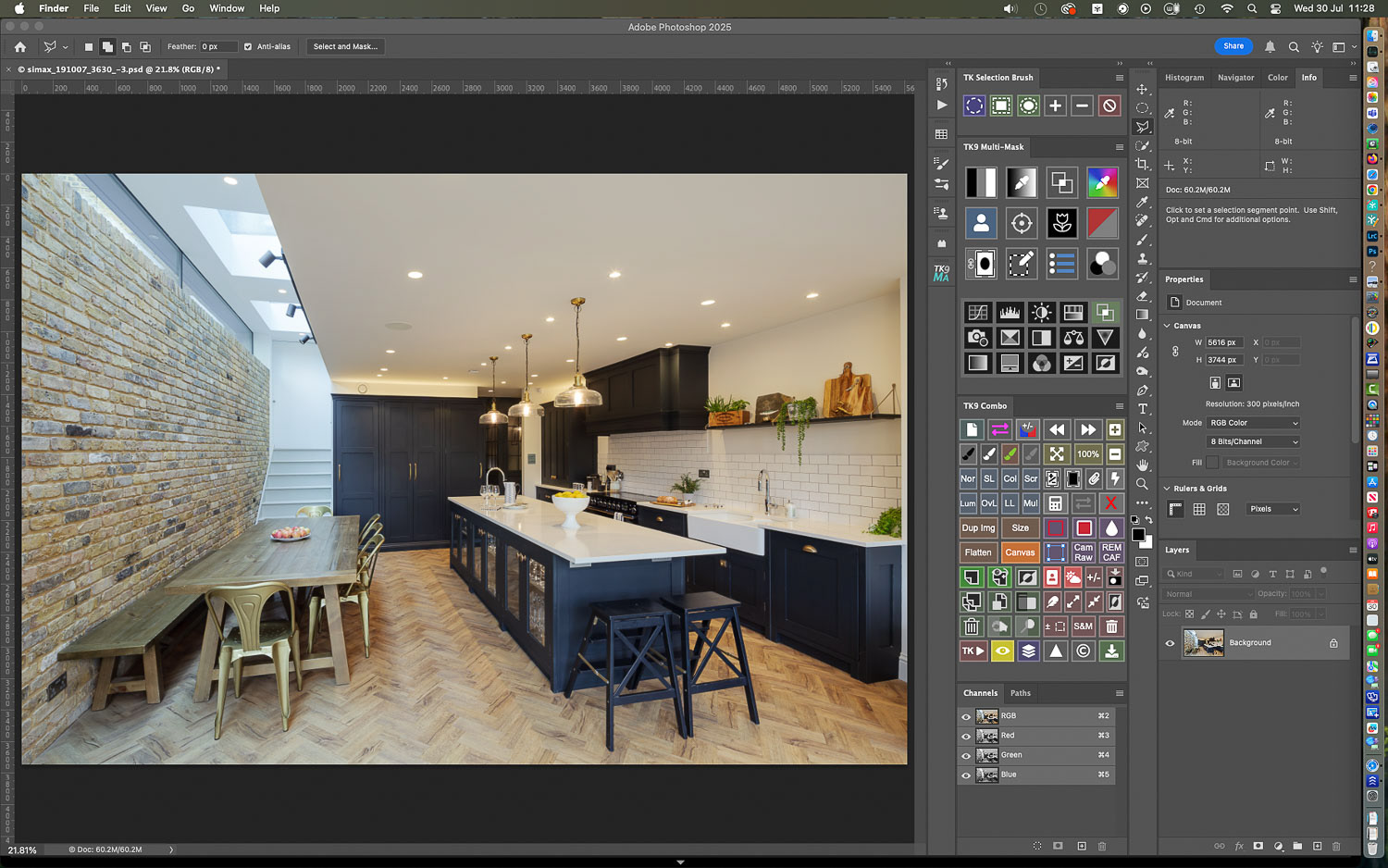 Opening the image in Photoshop, there is a lot to address here, but where to start?