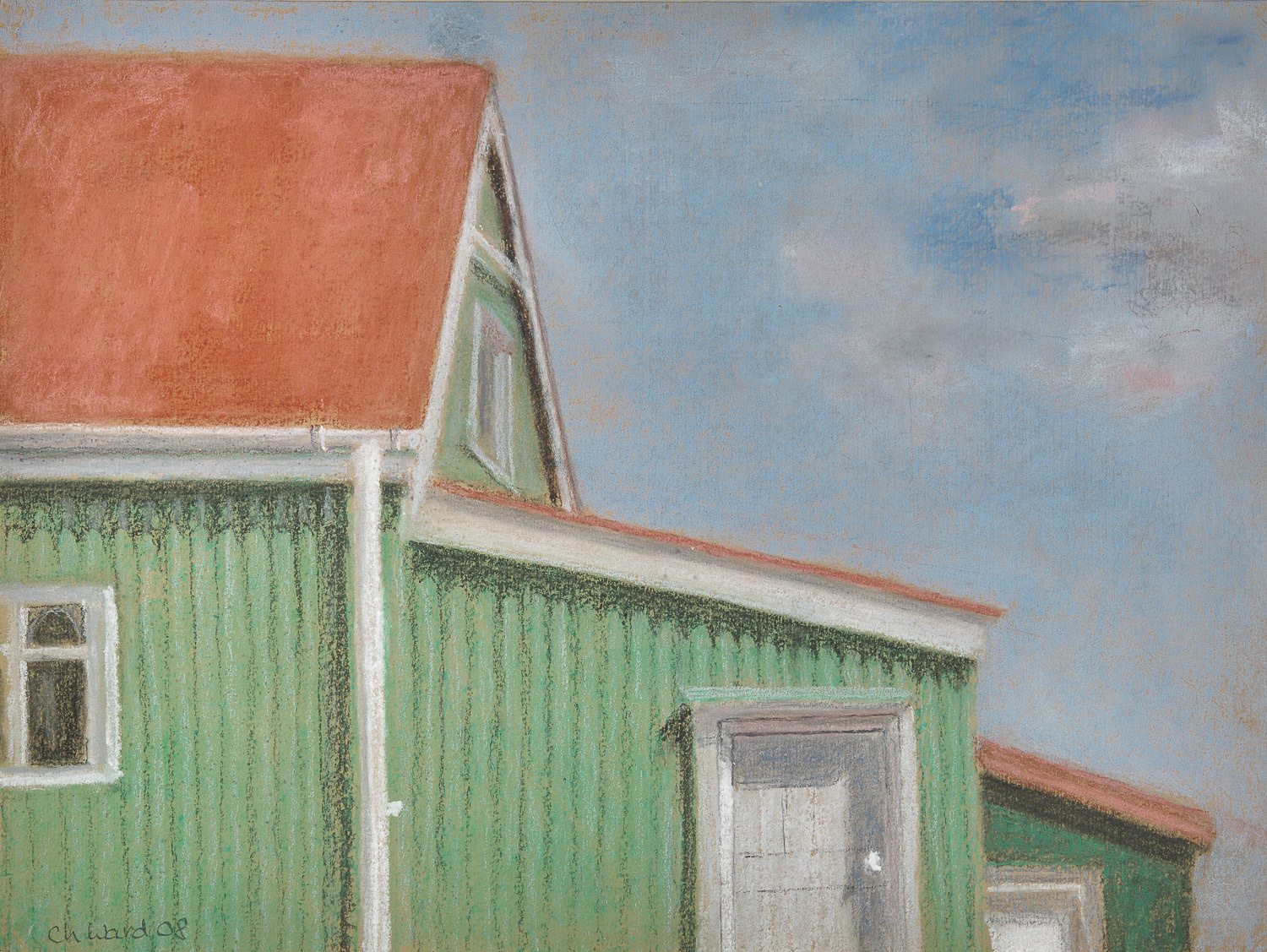 Pastel drawing by C.H. Ward