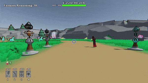 Networking towers, players, and enemies