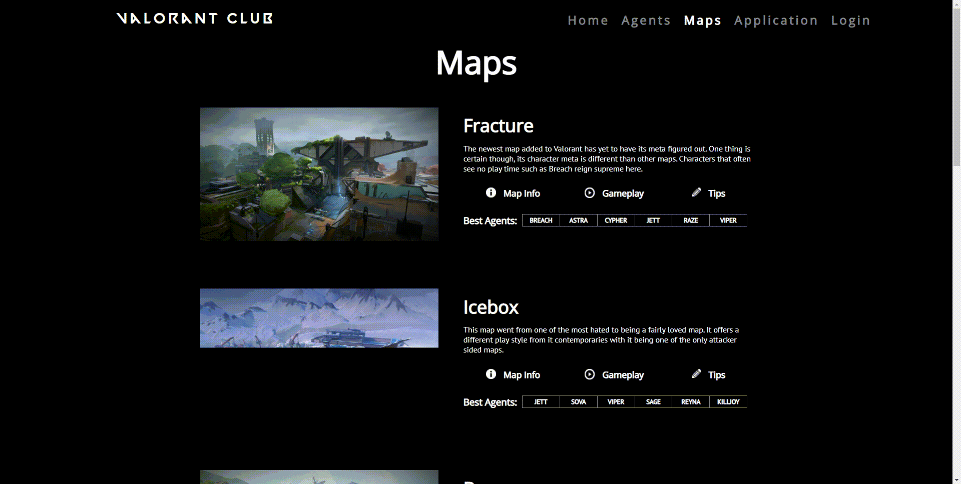 Maps Page