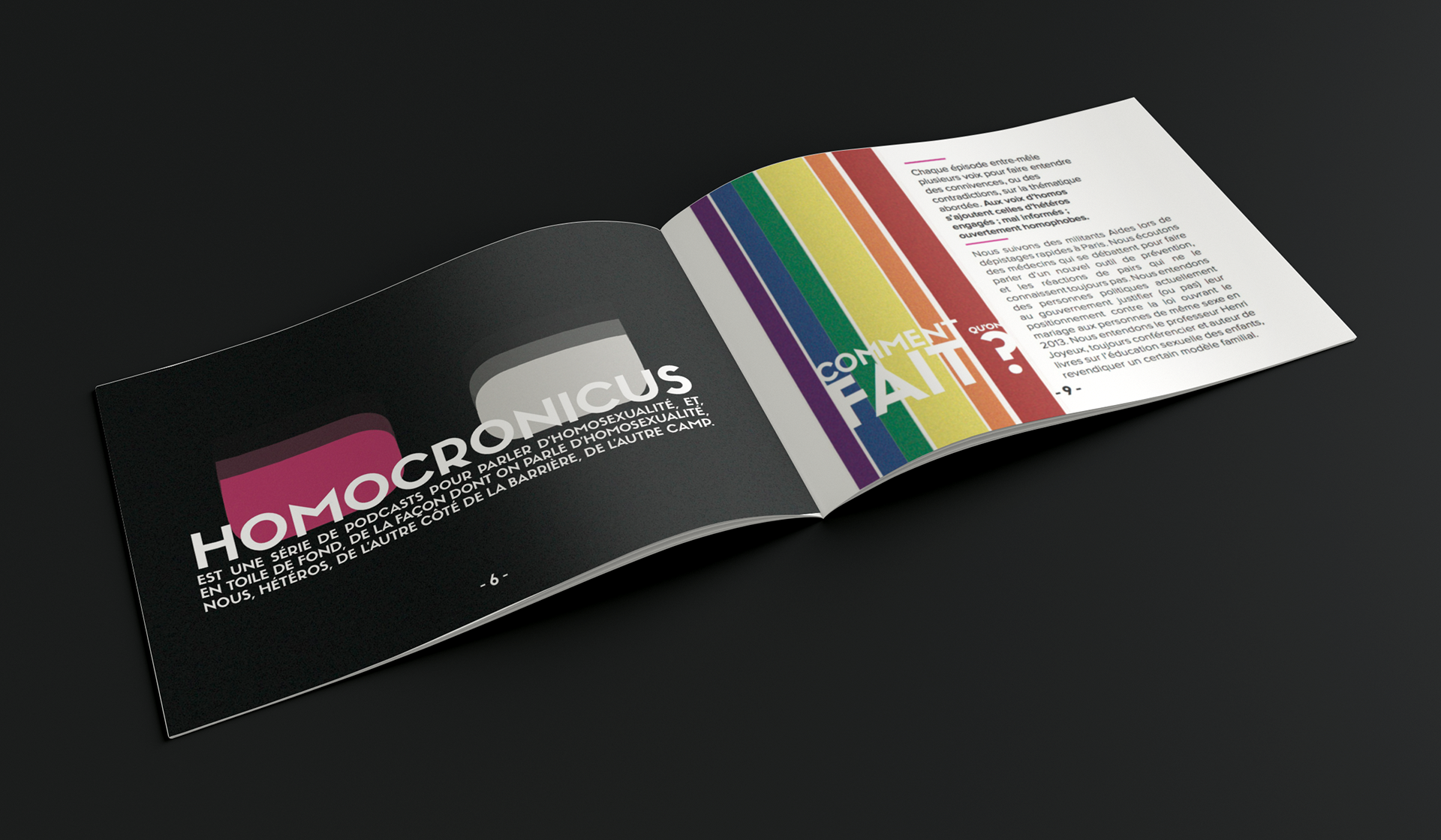 Exemples de pages d'intro