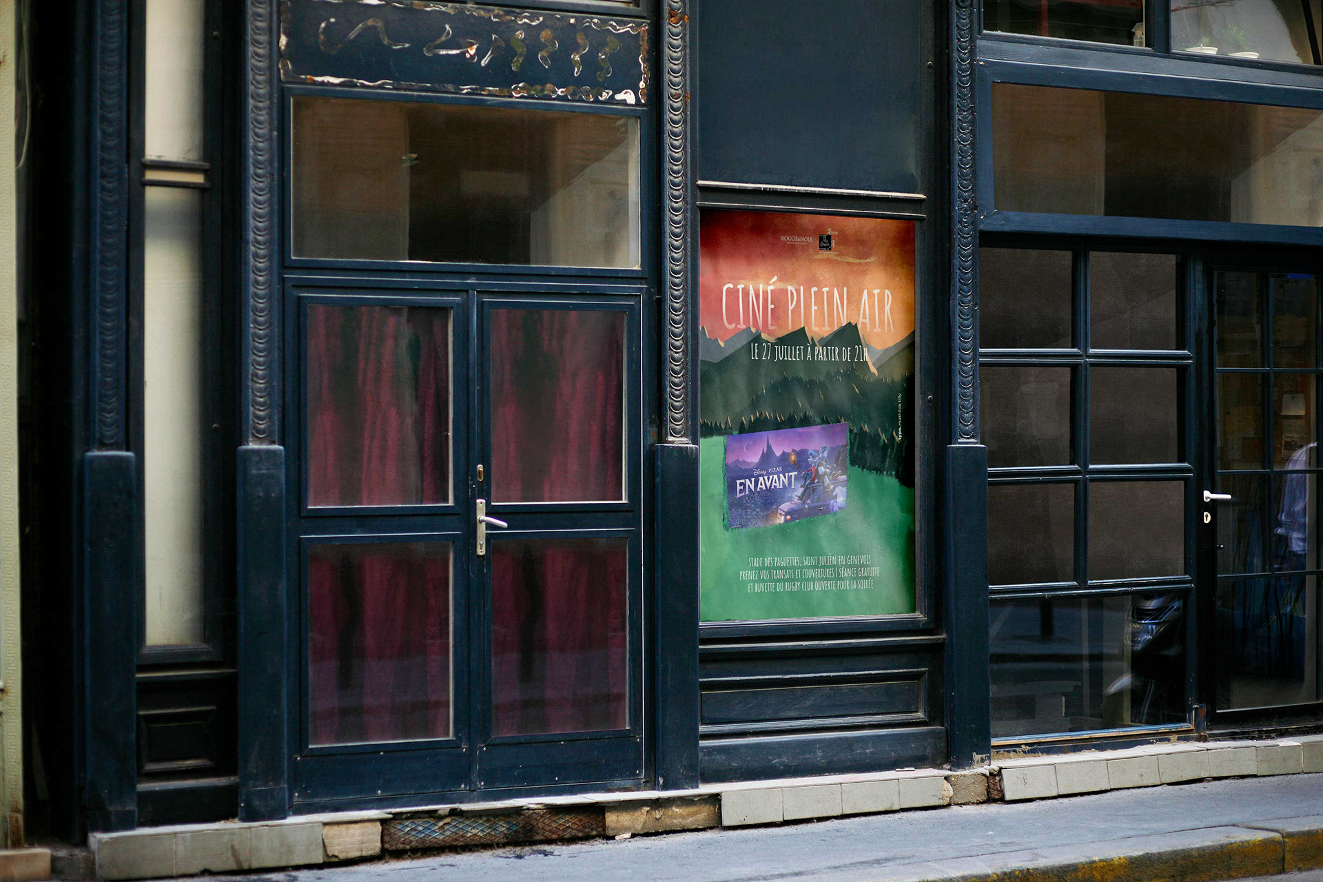 Cinquième affiche événementielle pour le Cinéma Plein Air de juillet 2021