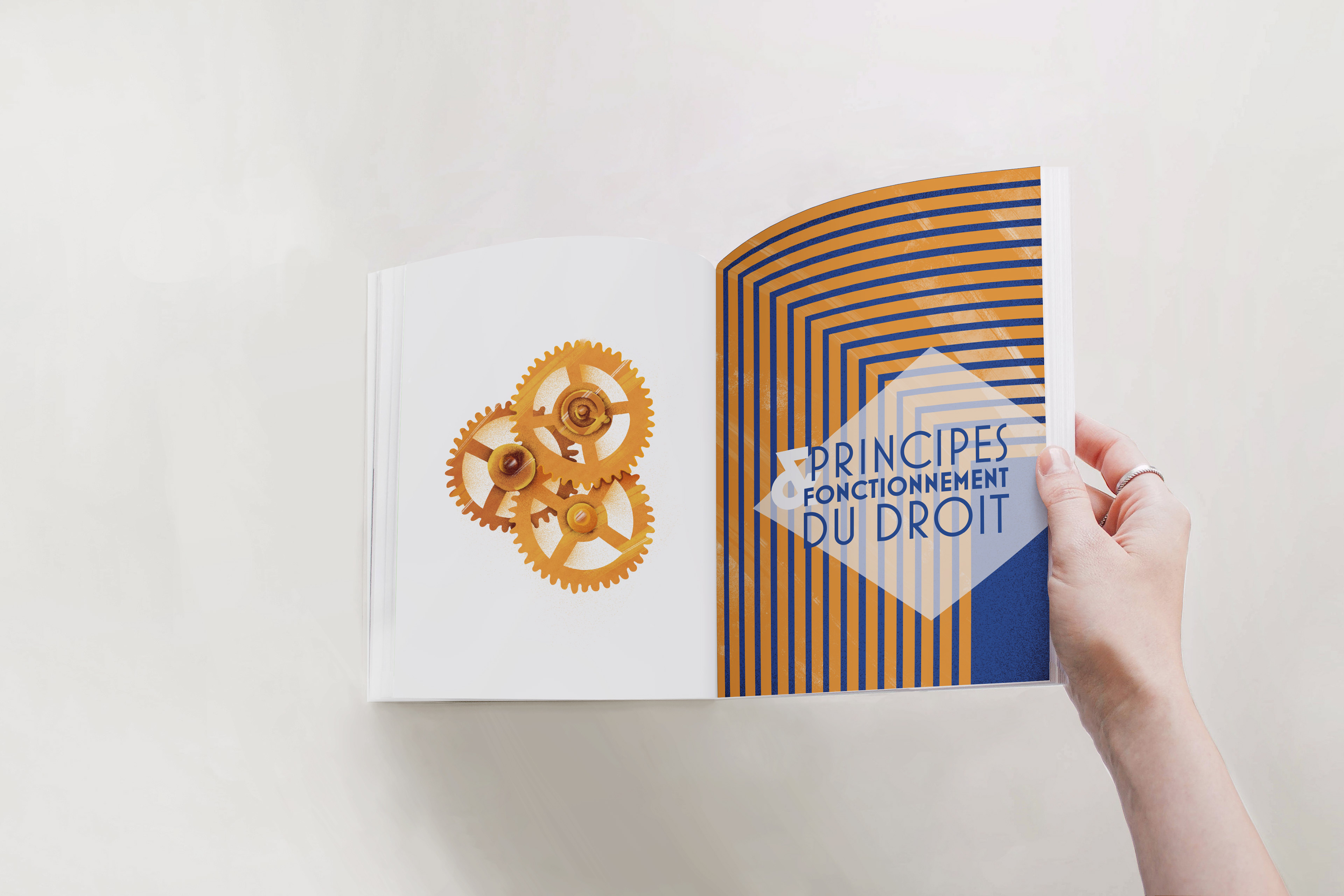 Les pages titres déclinent la thématique graphique de l'Art Déco et s'associe à une illustration