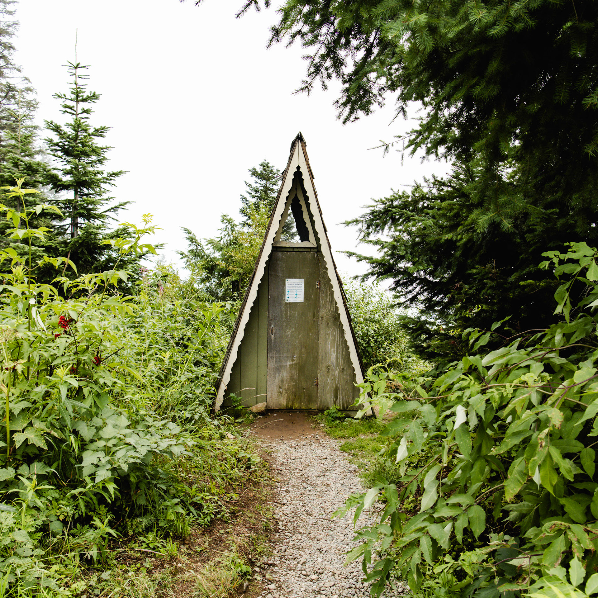 pit toilet near trailhead