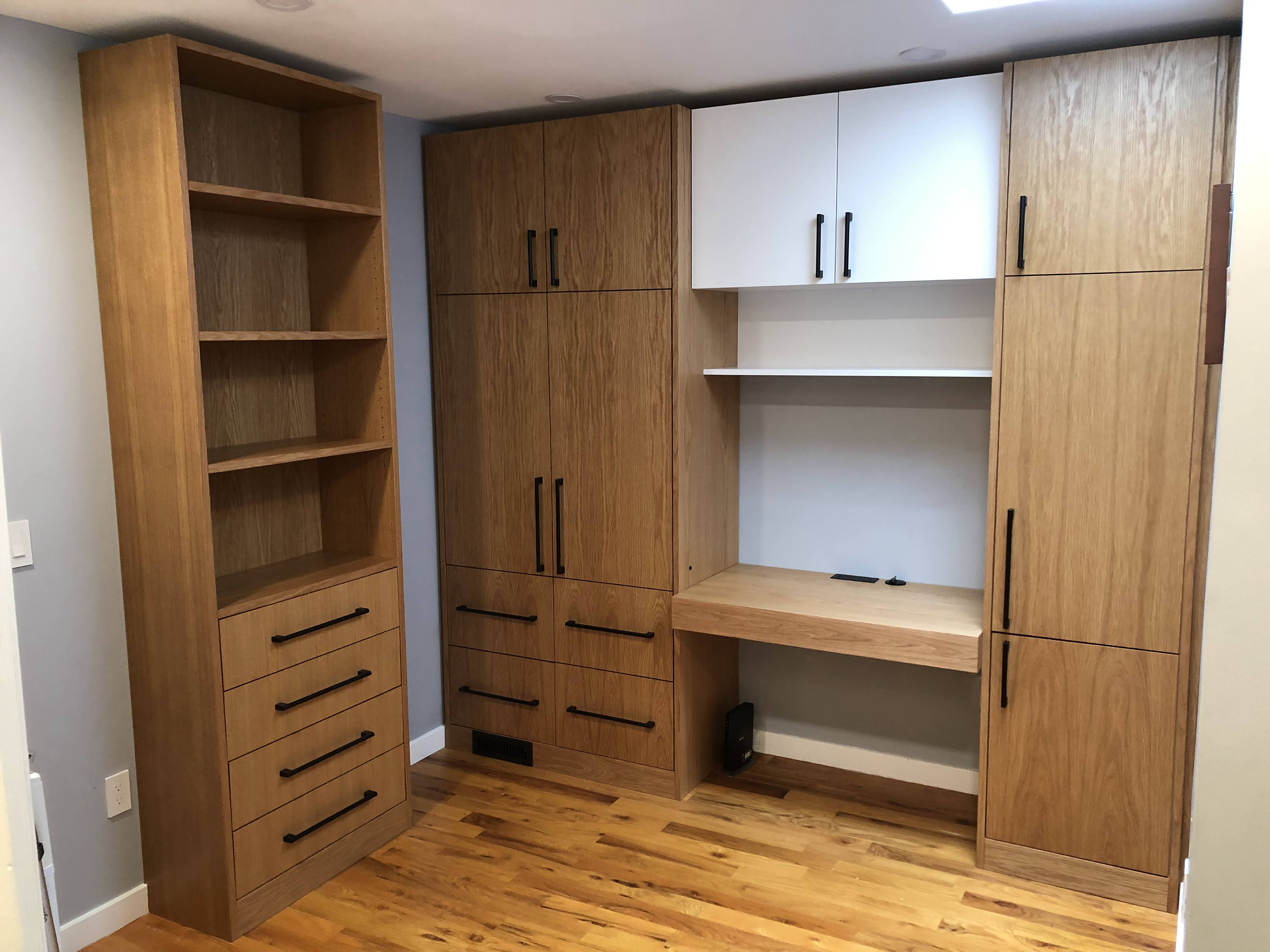 White Oak and Lacquer Office
