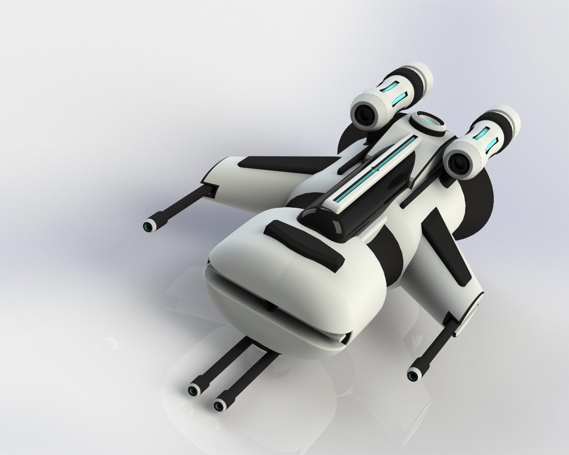 Solidworks Sci-Fi Spaceship 