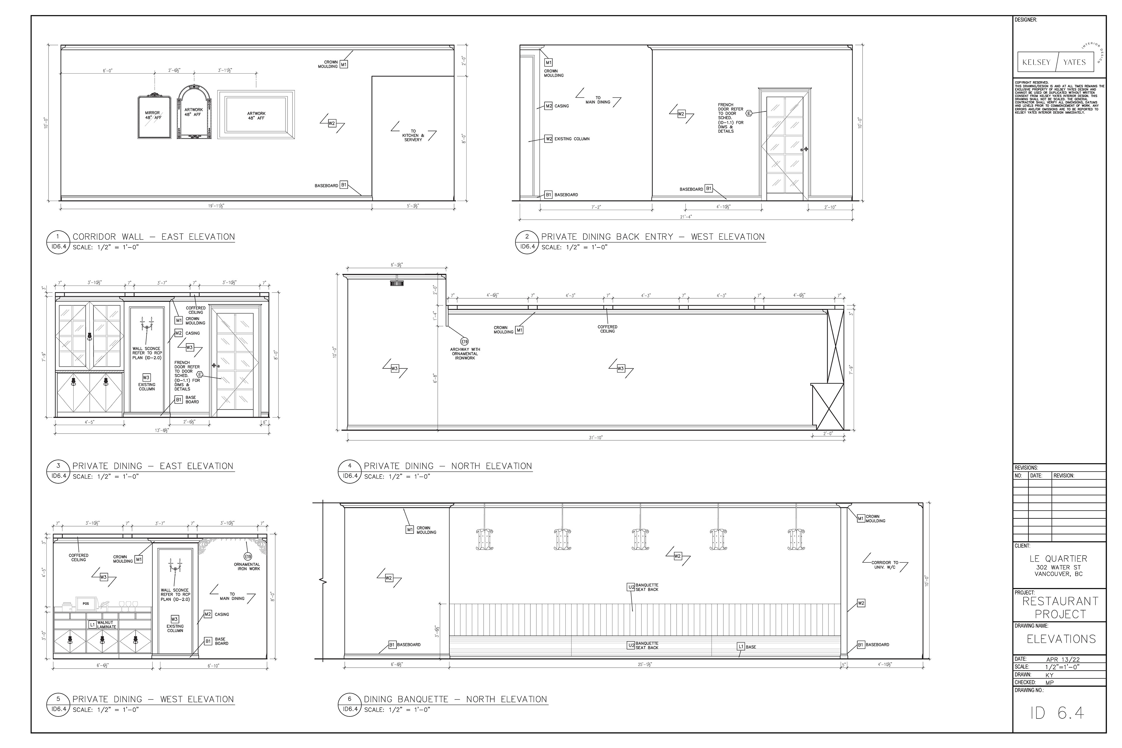 Construction Drawings - Elevations (AutoCAD)