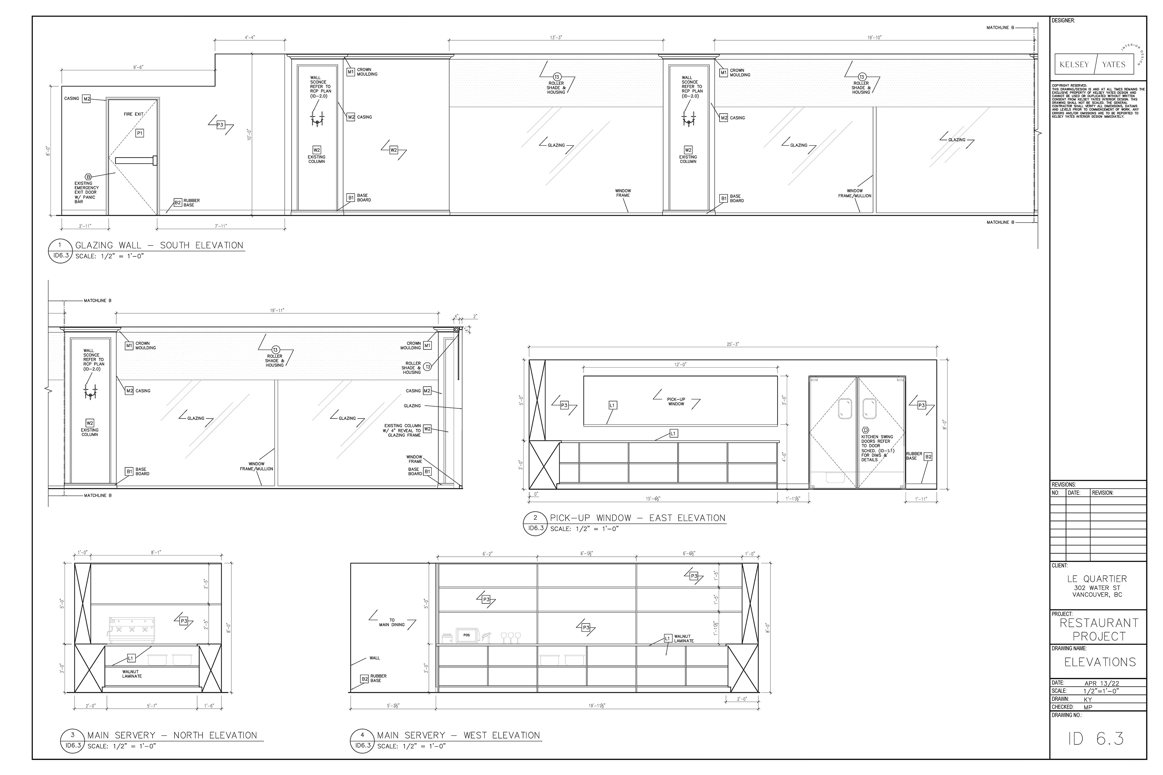 Construction Drawings - Elevations (AutoCAD)