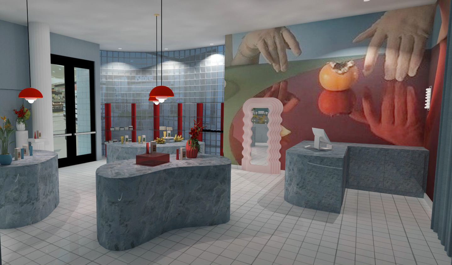 Retail Space Perspective (Sketchup / Podium)