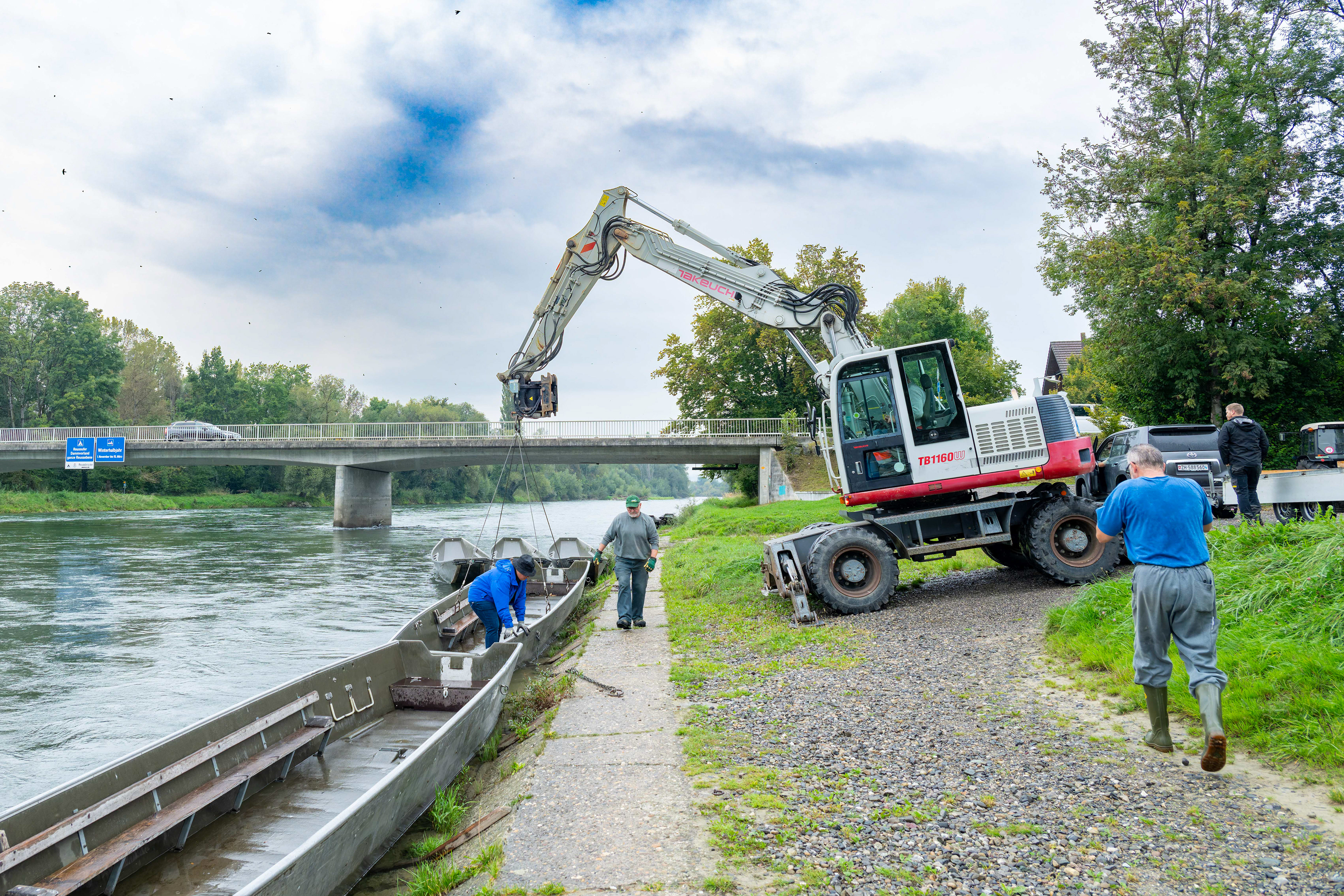 Pontoniere Ottenbach, Auswassern 2025