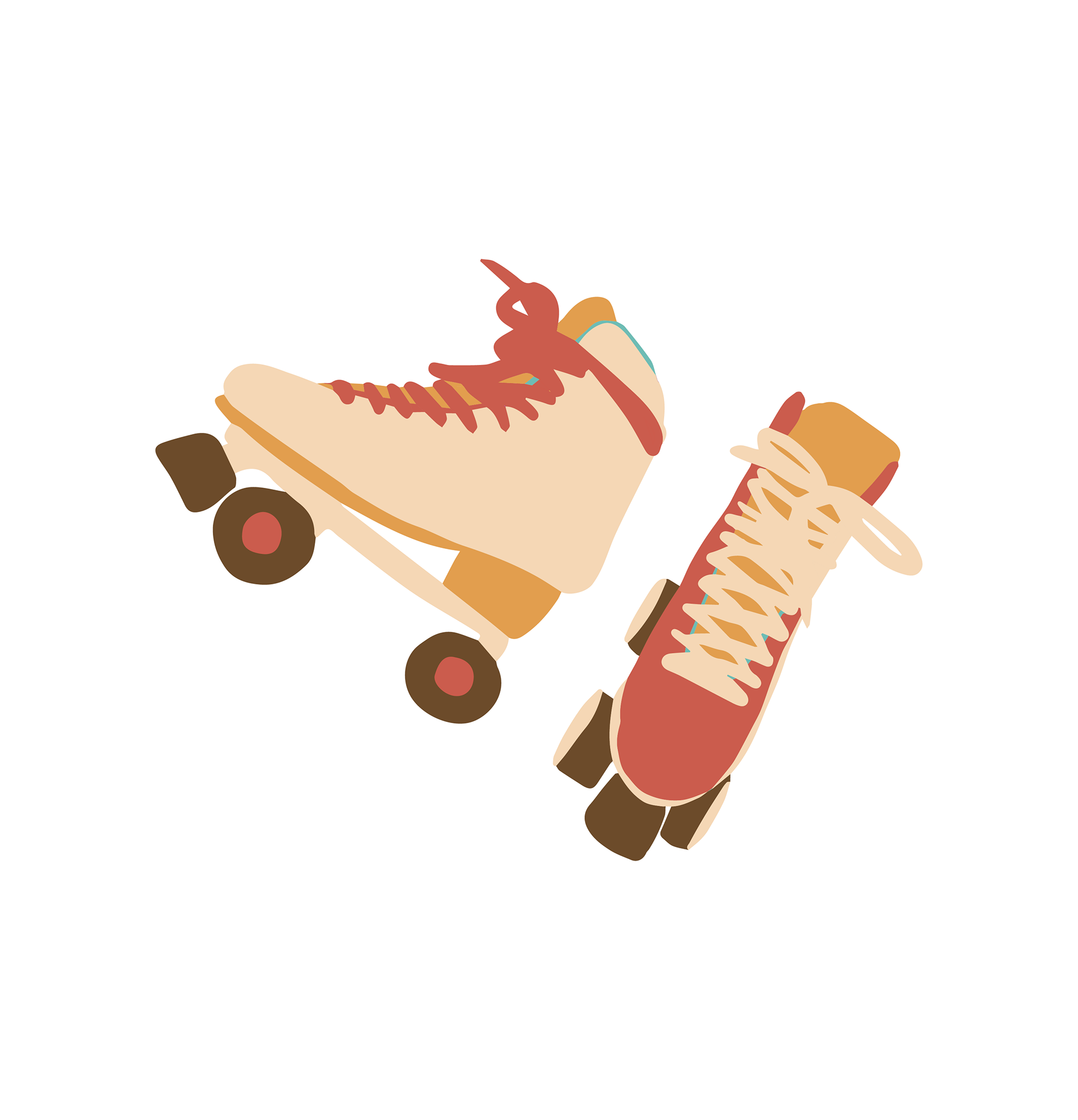 Retro rollerskates
